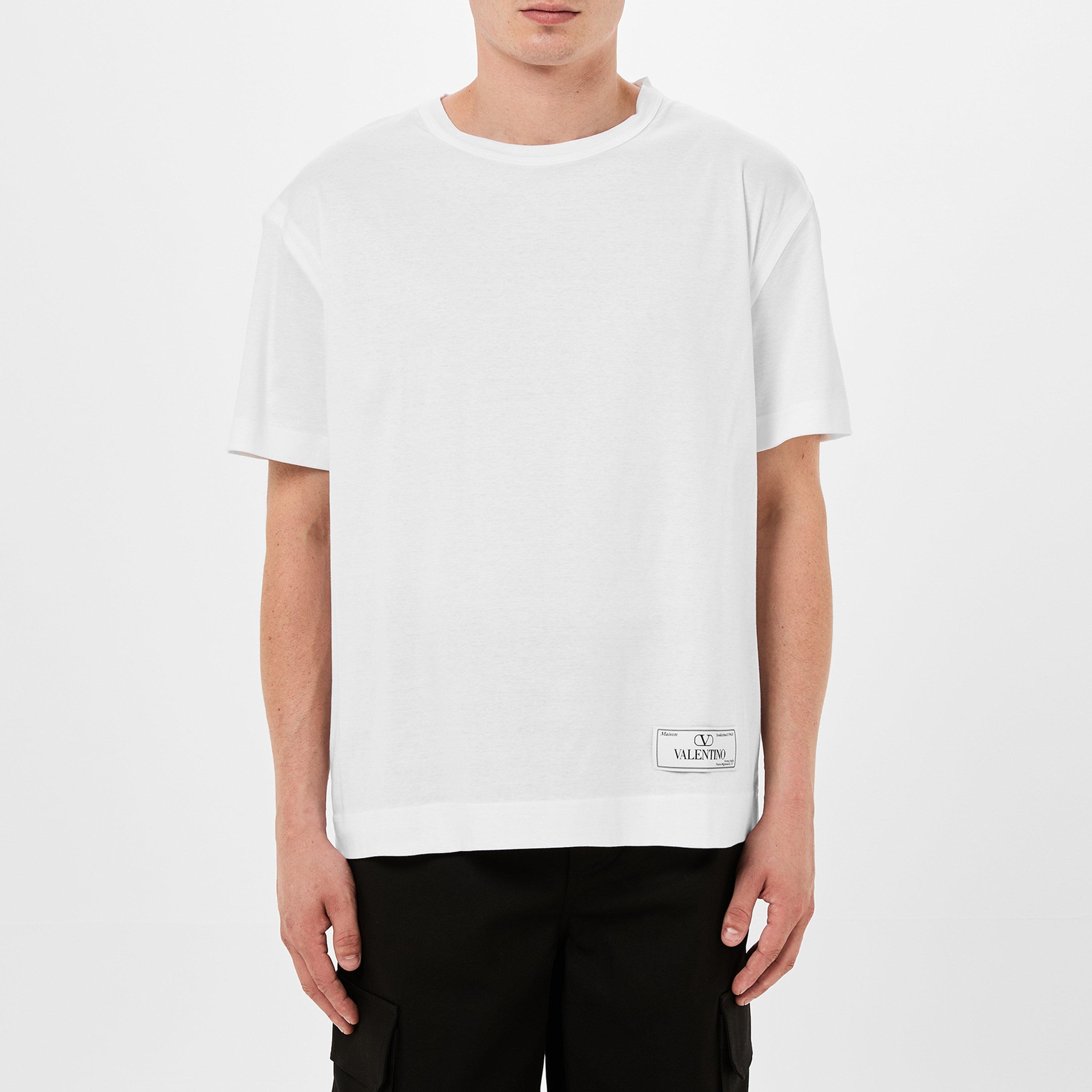 Valentino | Logo Appliqued T-Shirt | Regular Fit T-Shirts