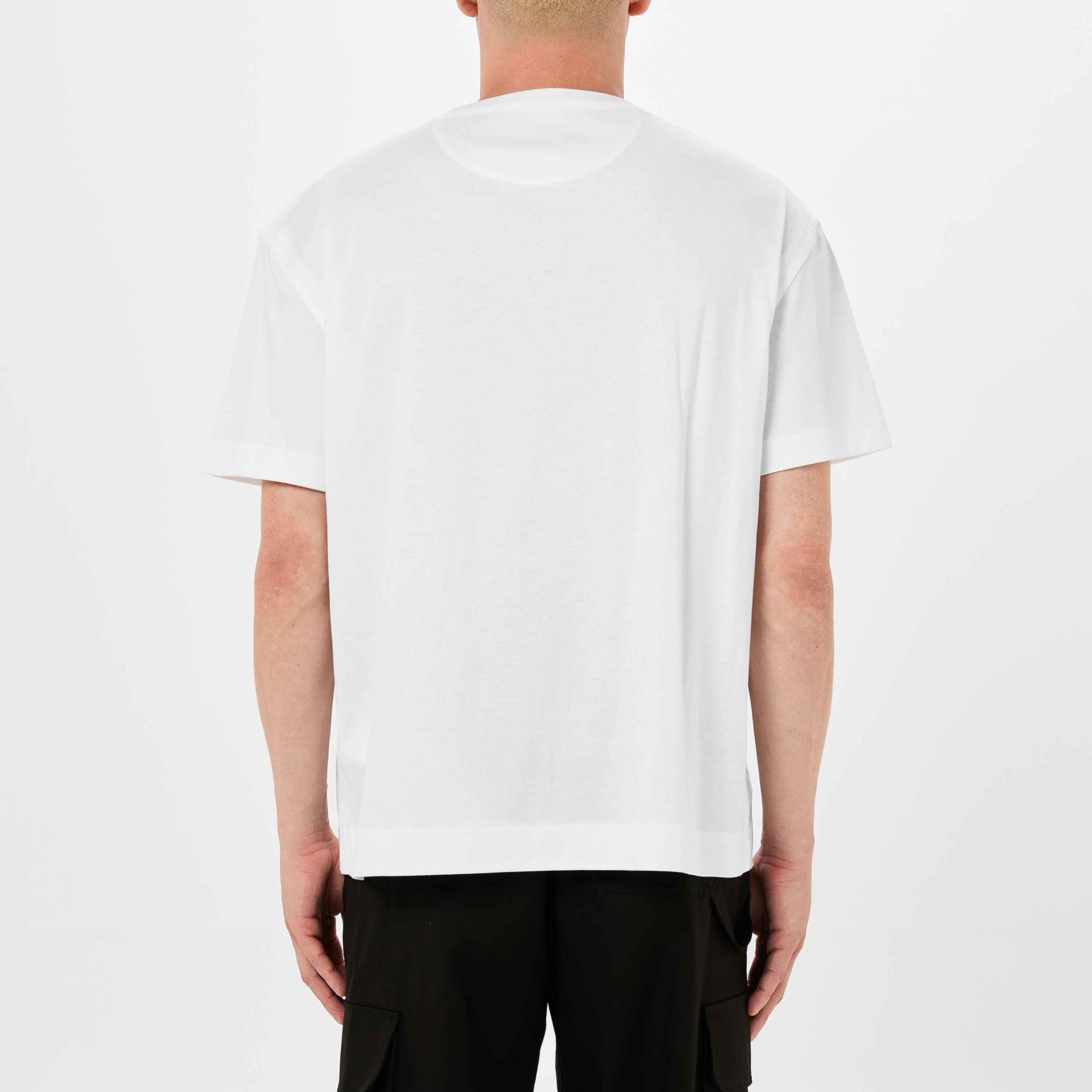 White - Valentino - Logo Appliqued T-Shirt - 3