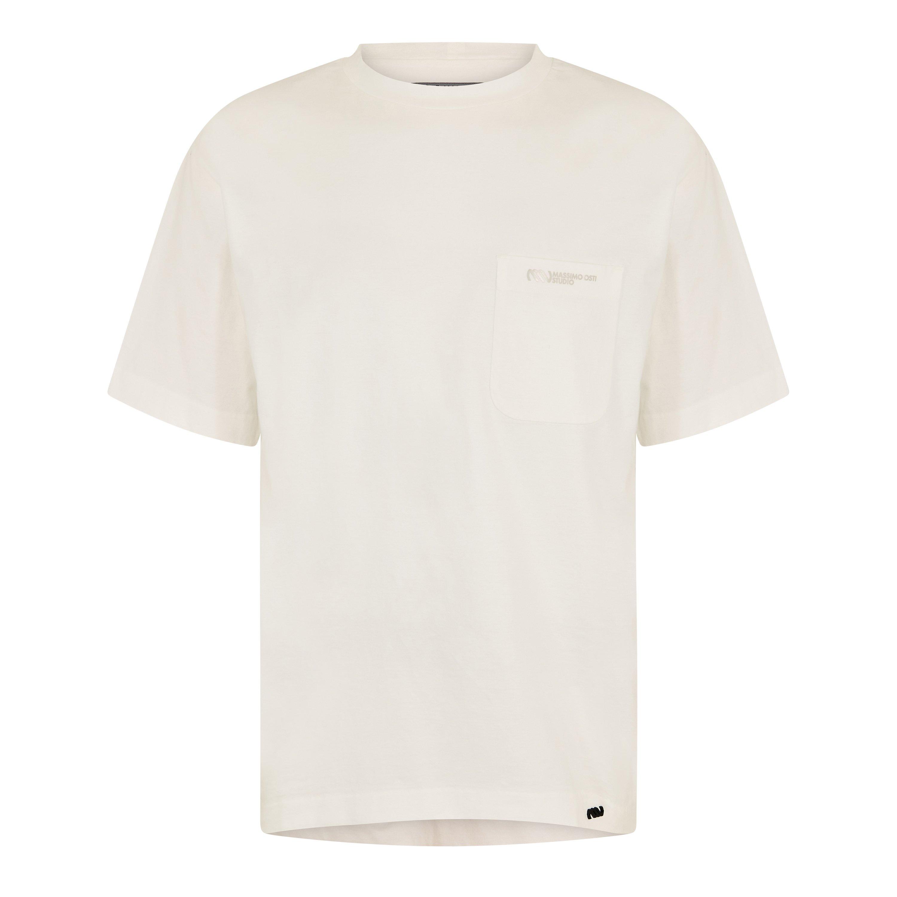 Gauze White 103 - Massimo Osti Studio - Men's Short Sleeve Mercerised T-Shirt - 1