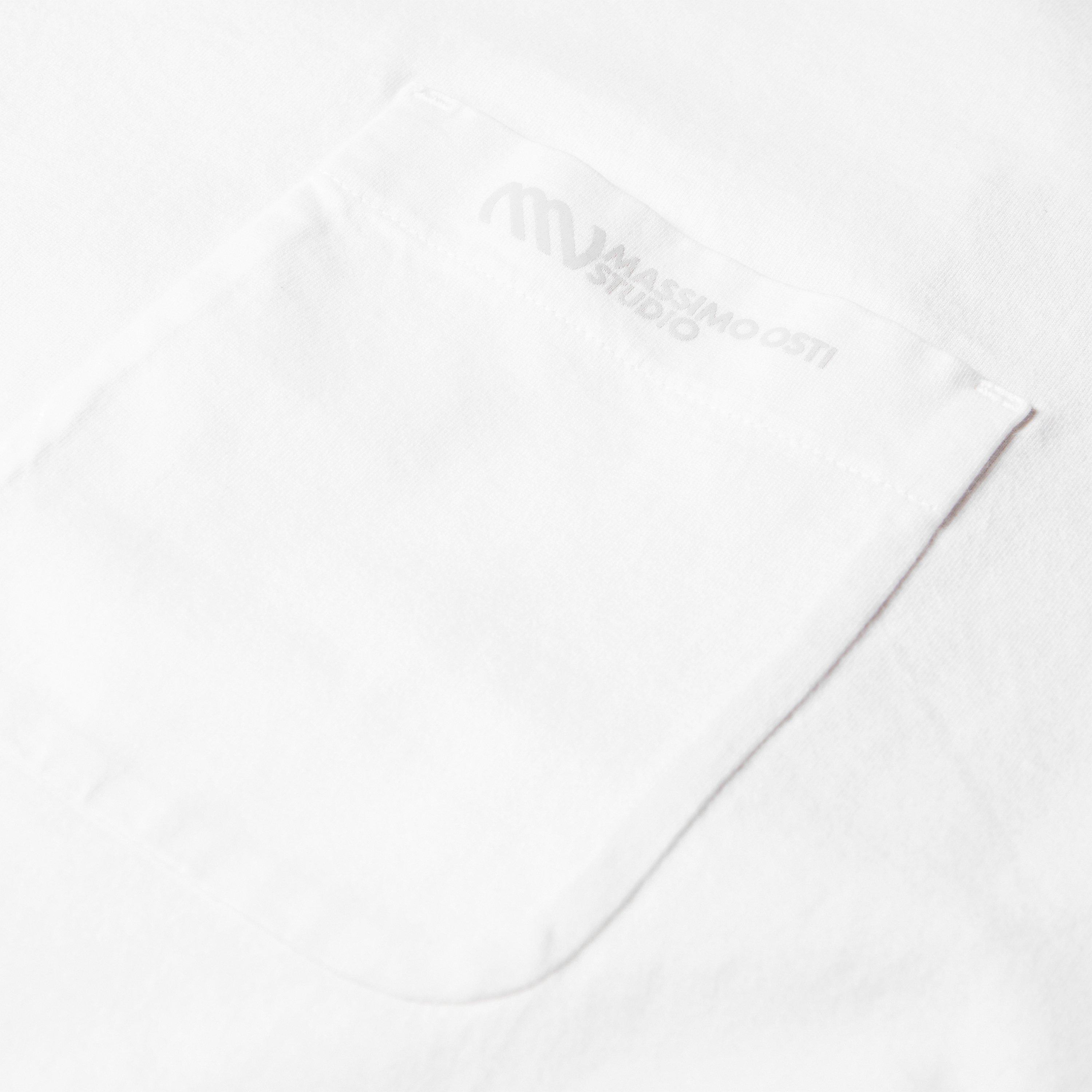 Gauze White 103 - Massimo Osti Studio - Men's Short Sleeve Mercerised T-Shirt - 5