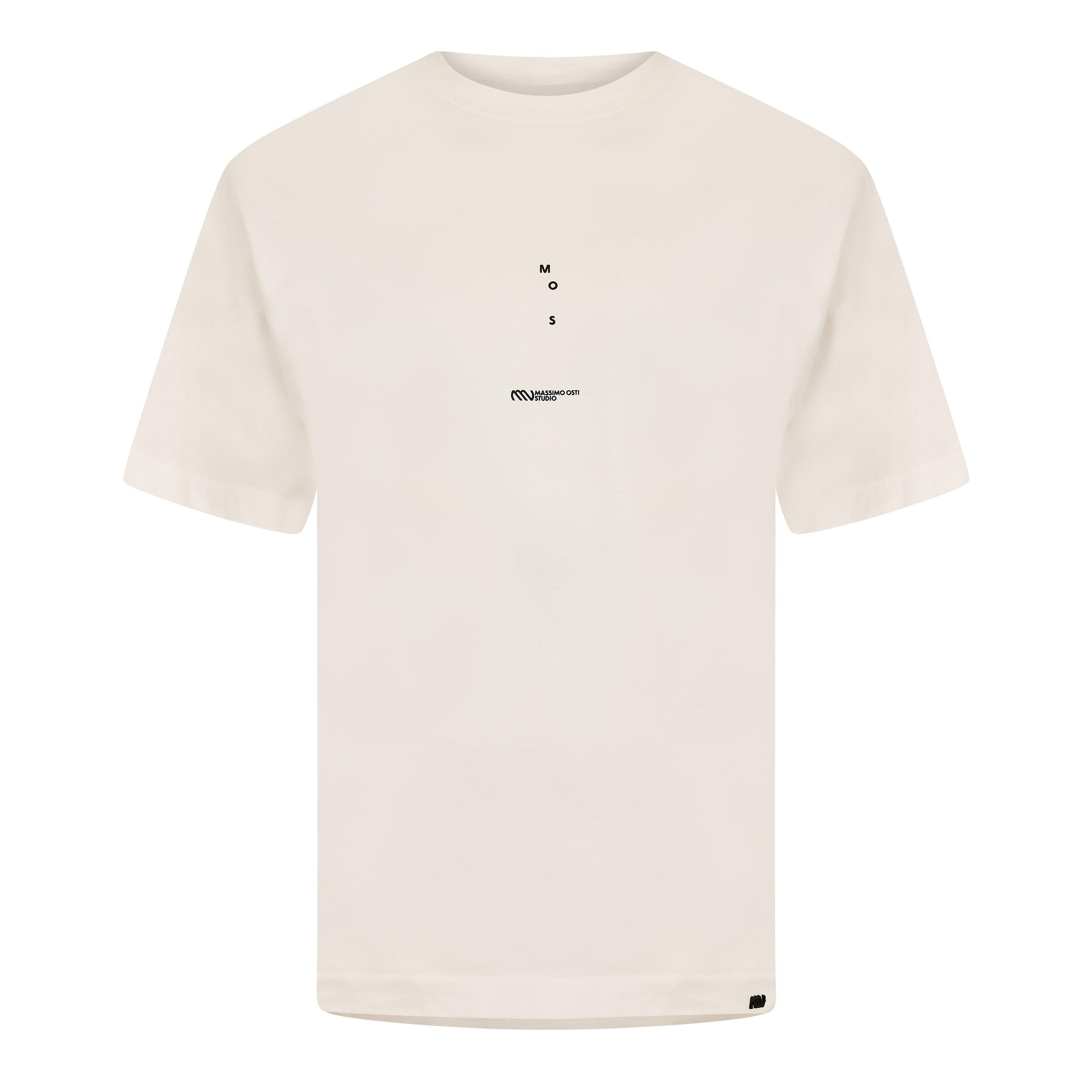 Gauze White 103 - Massimo Osti Studio - Men's Short Sleeve Mercerised T-Shirt - 1