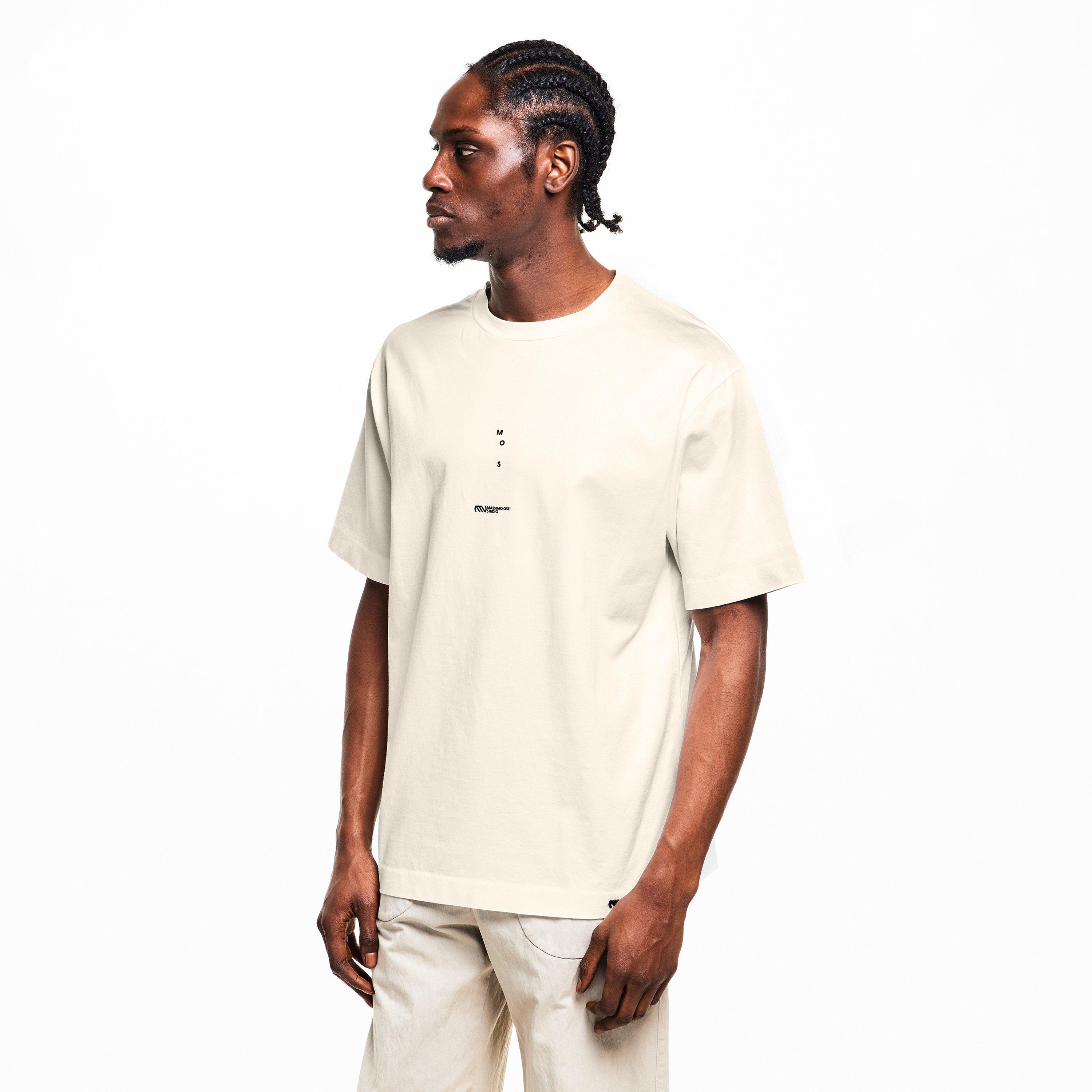 Gauze White 103 - Massimo Osti Studio - Men's Short Sleeve Mercerised T-Shirt - 3