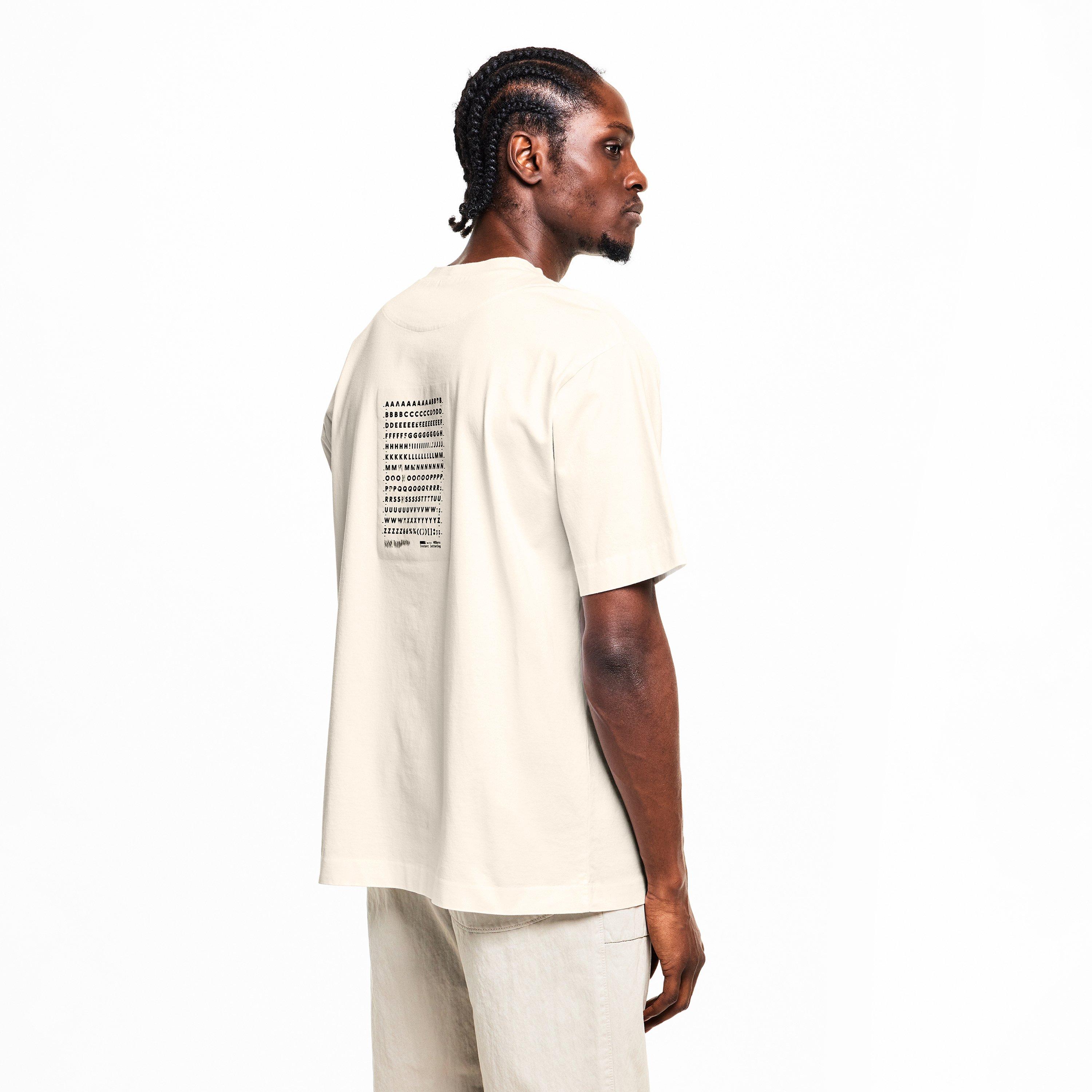 Gauze White 103 - Massimo Osti Studio - Men's Short Sleeve Mercerised T-Shirt - 4