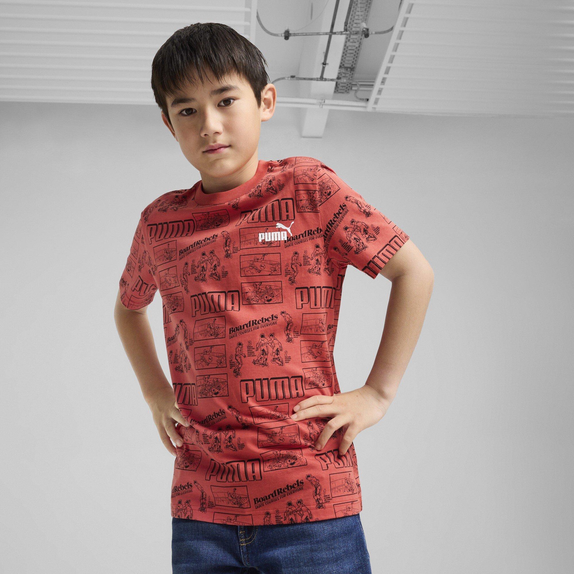 Red - Puma - Mid 90s AOP Tee Jn99 - 3