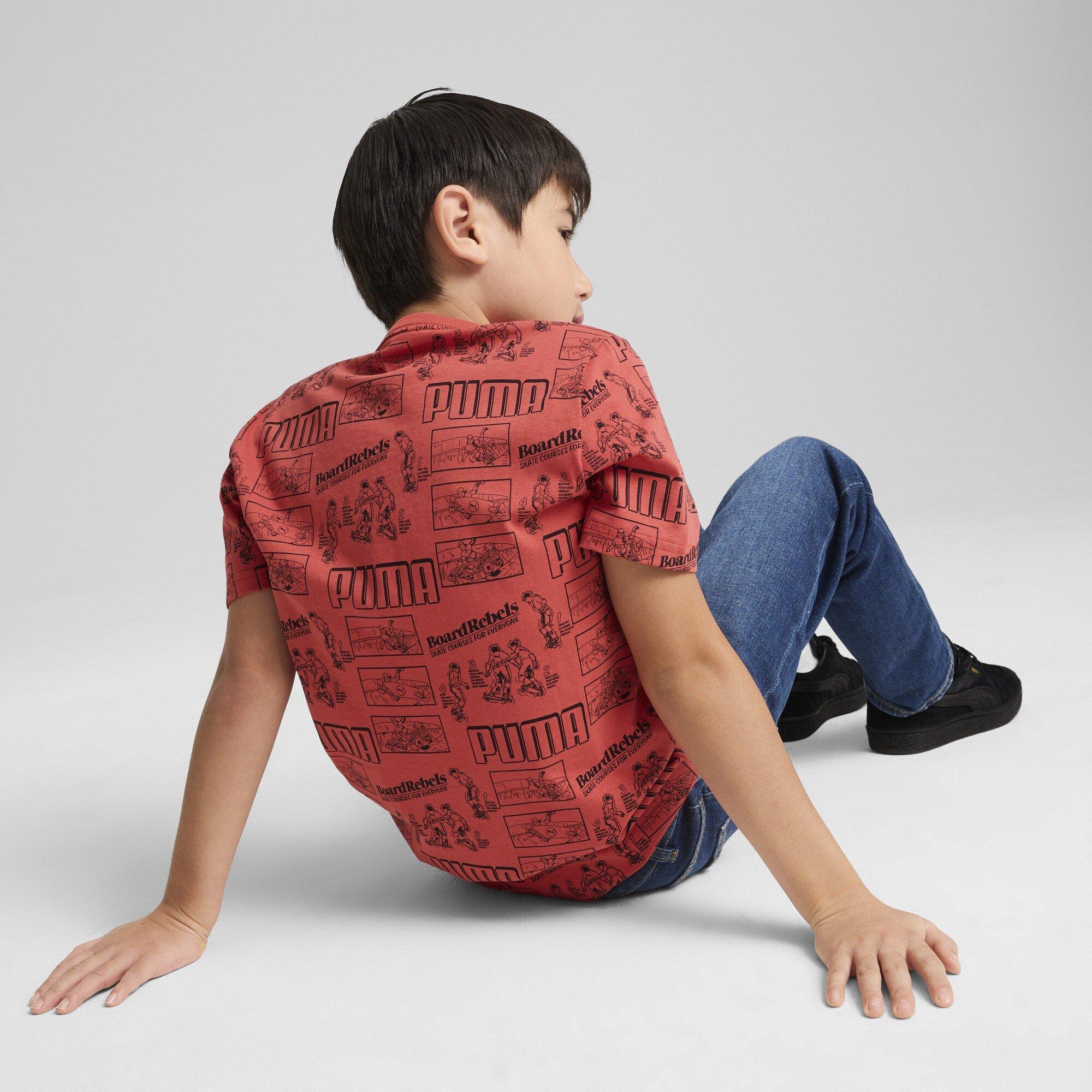 Red - Puma - Mid 90s AOP Tee Jn99 - 4