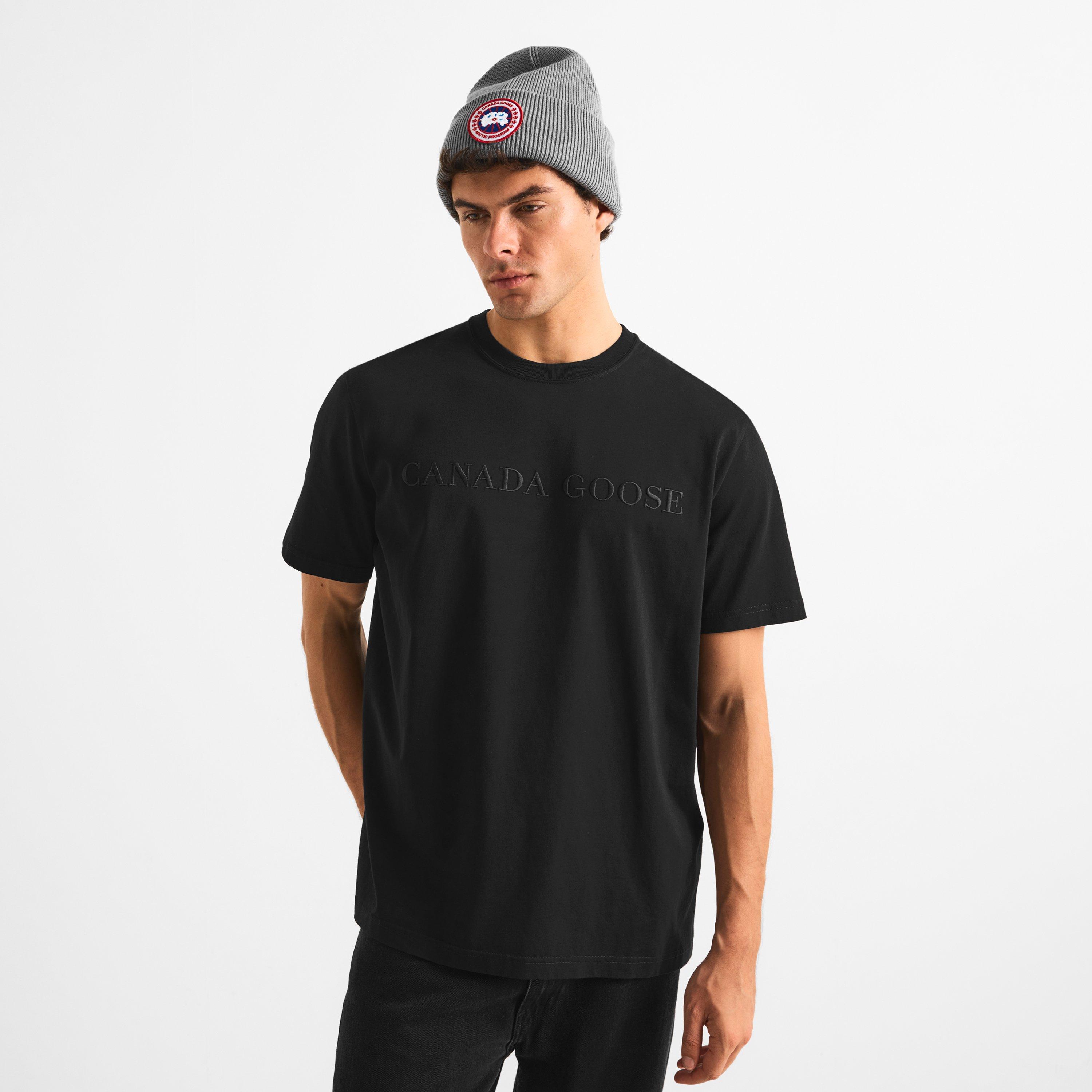 Black 9061 - Canada Goose - Men's Ocra Logo Cotton T-Shirt - 3