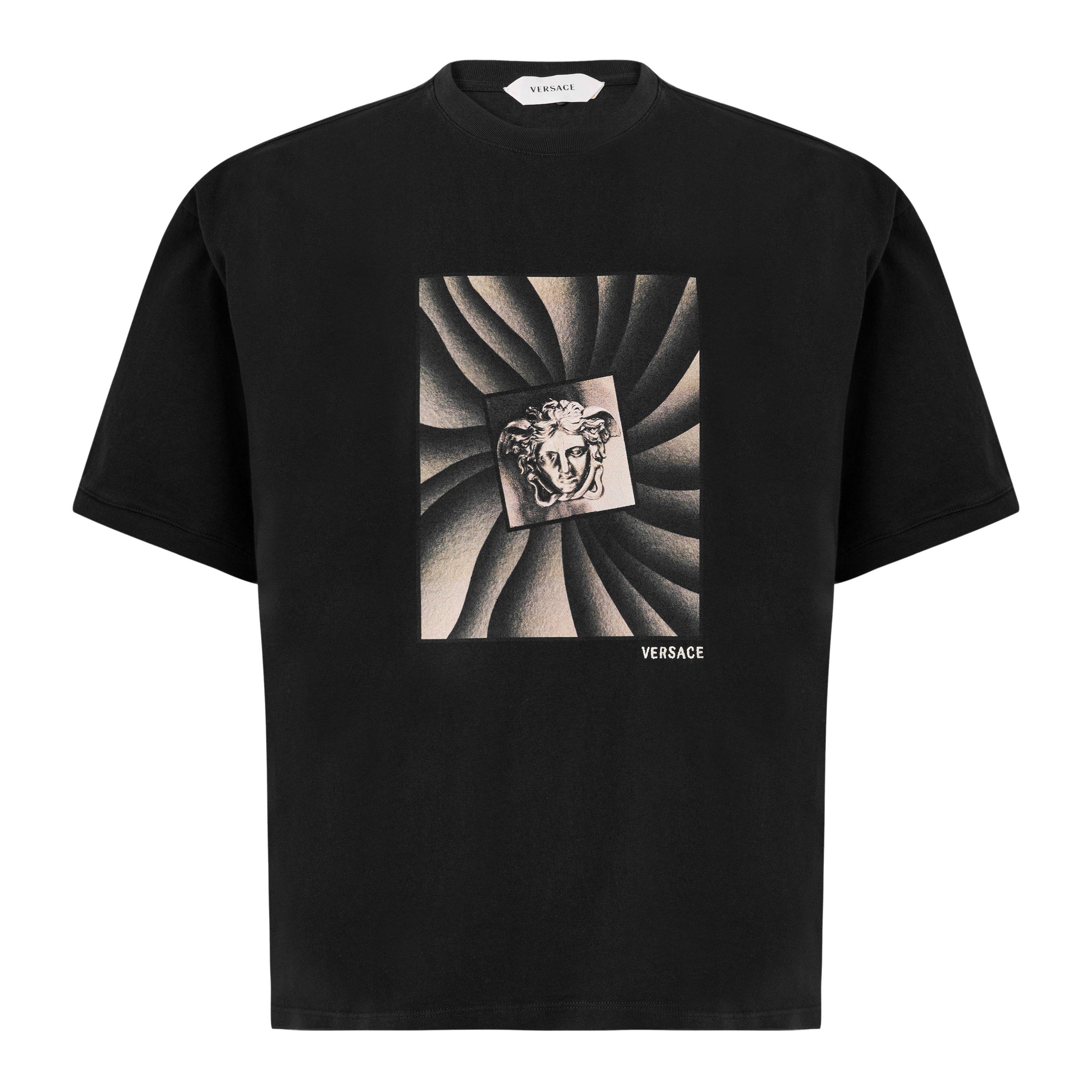Black - Versace - Versace Vortex Tee Sn64 - 1