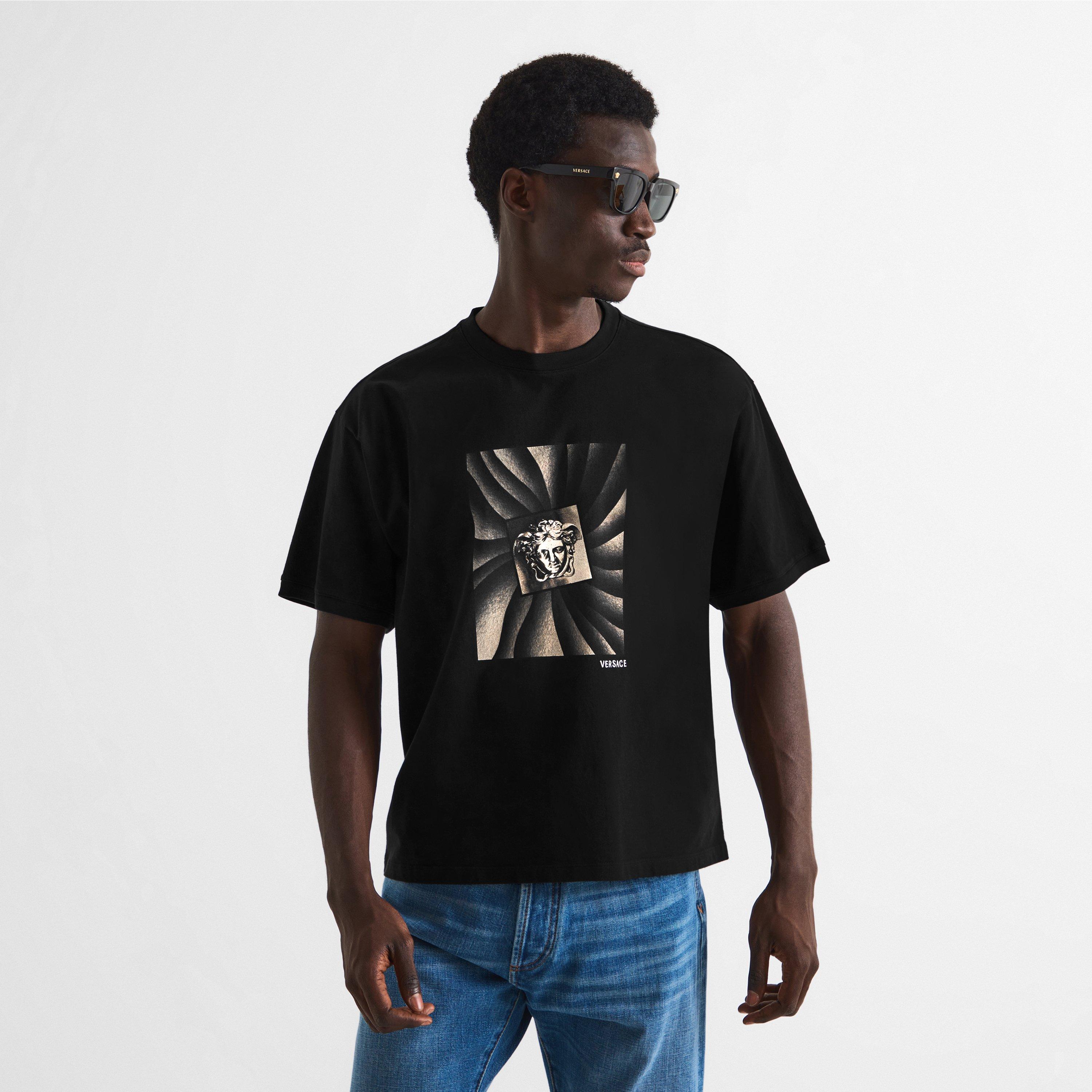 Black - Versace - Versace Vortex Tee Sn64 - 3