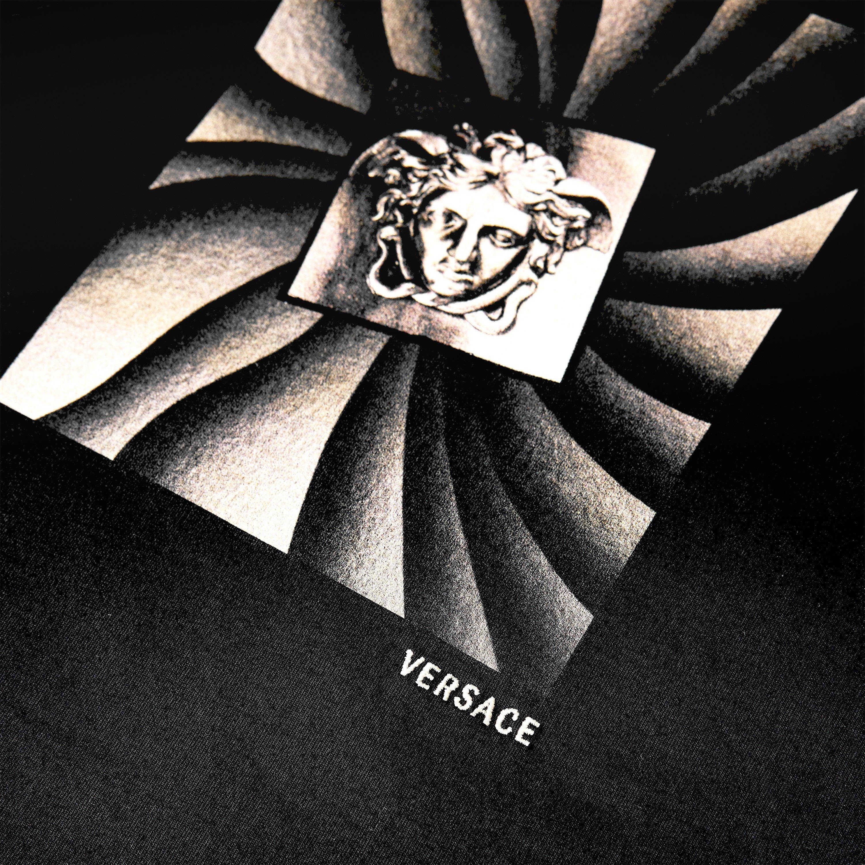 Black - Versace - Versace Vortex Tee Sn64 - 3