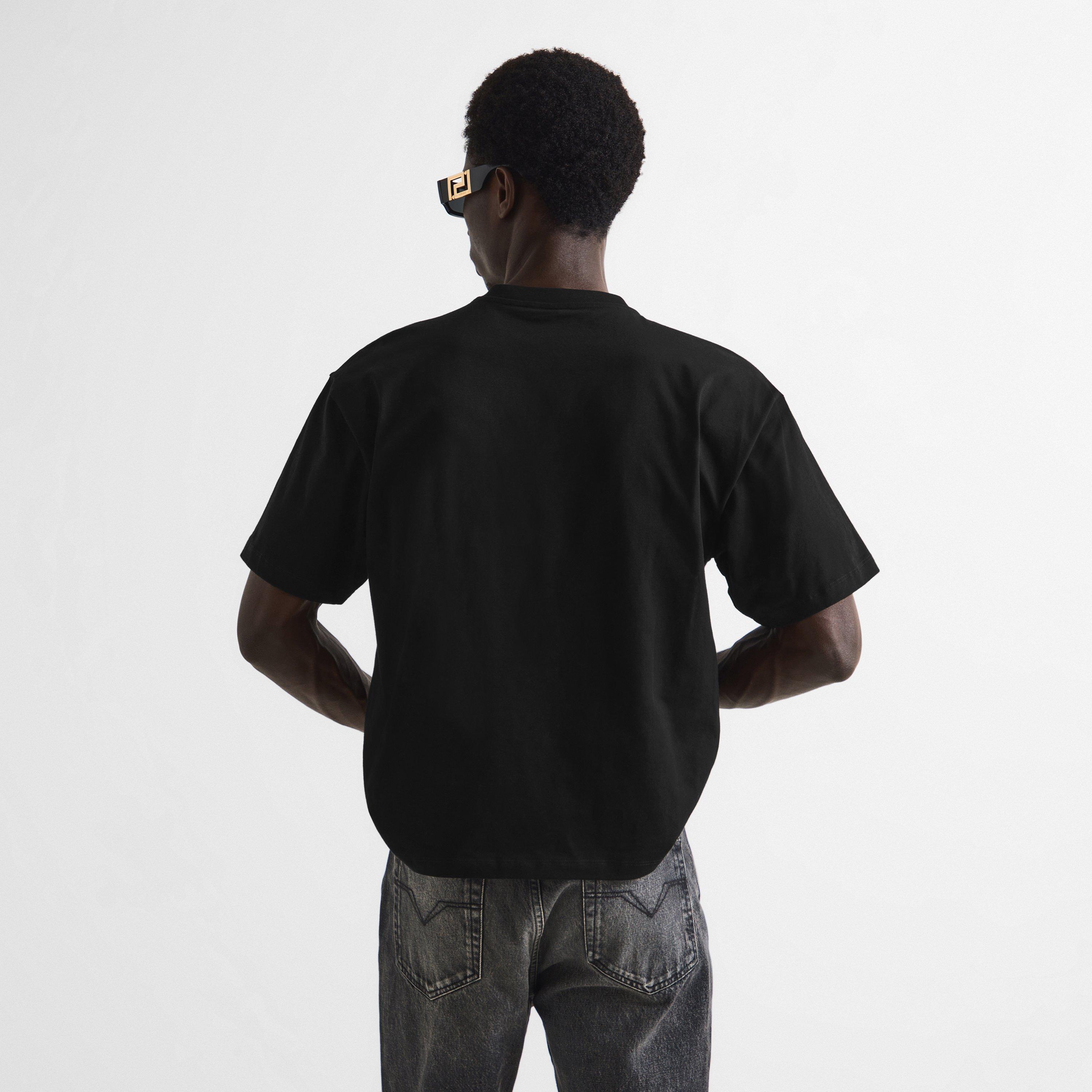 Black - Versace - Versace Emb Logo Tee Sn64 - 4