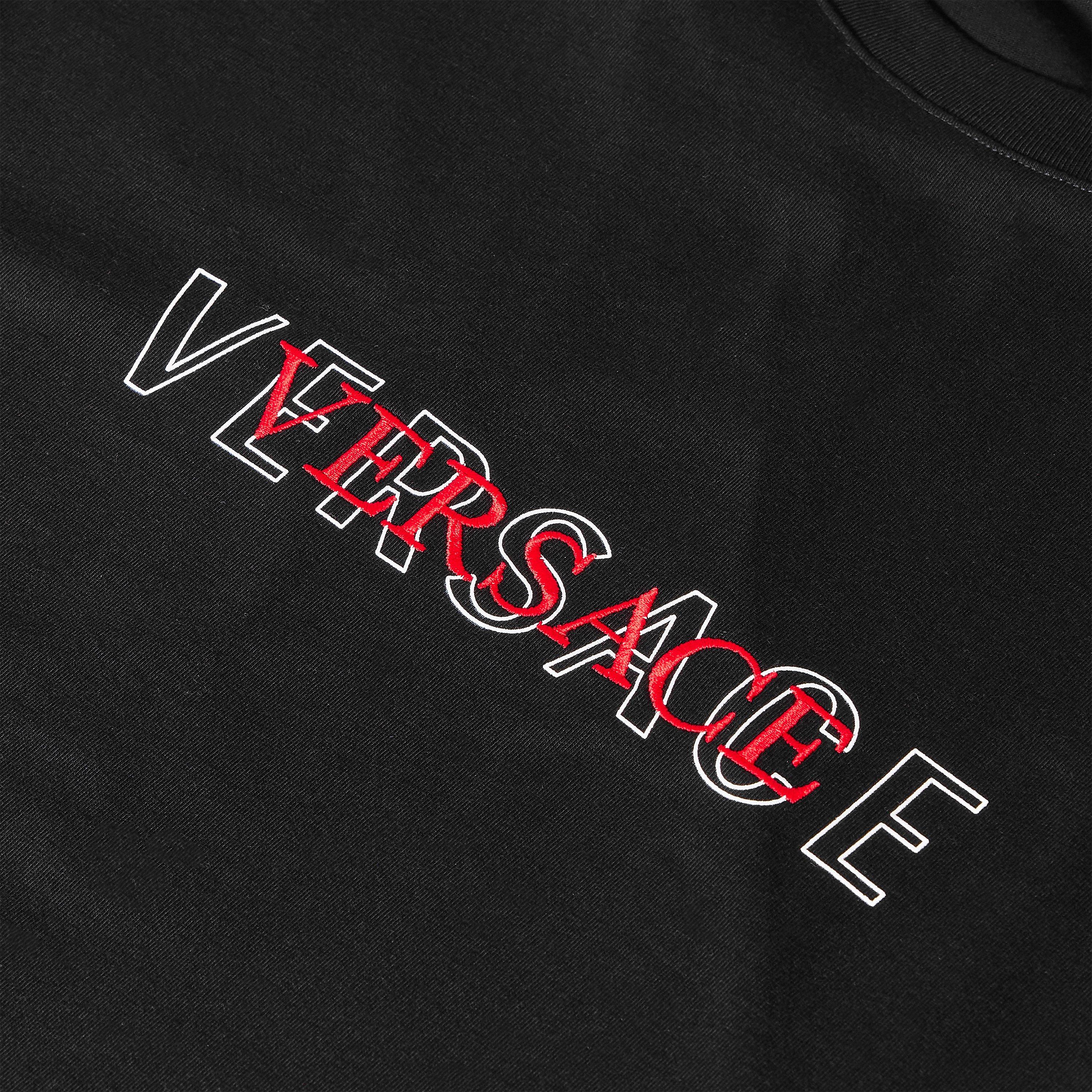 Black - Versace - Versace Emb Logo Tee Sn64 - 5
