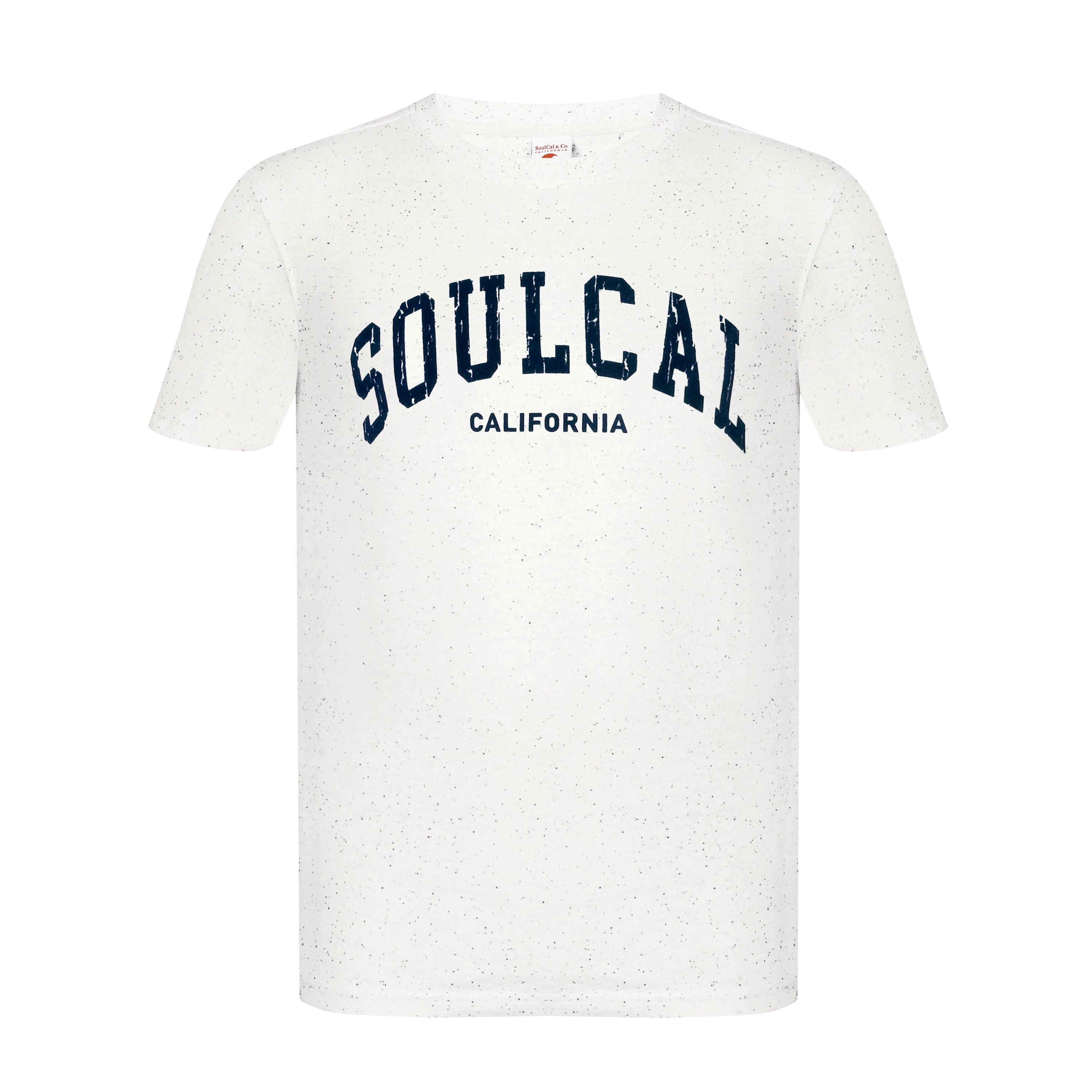 Ecru - SoulCal - Textured Flecked T Shirt - 1