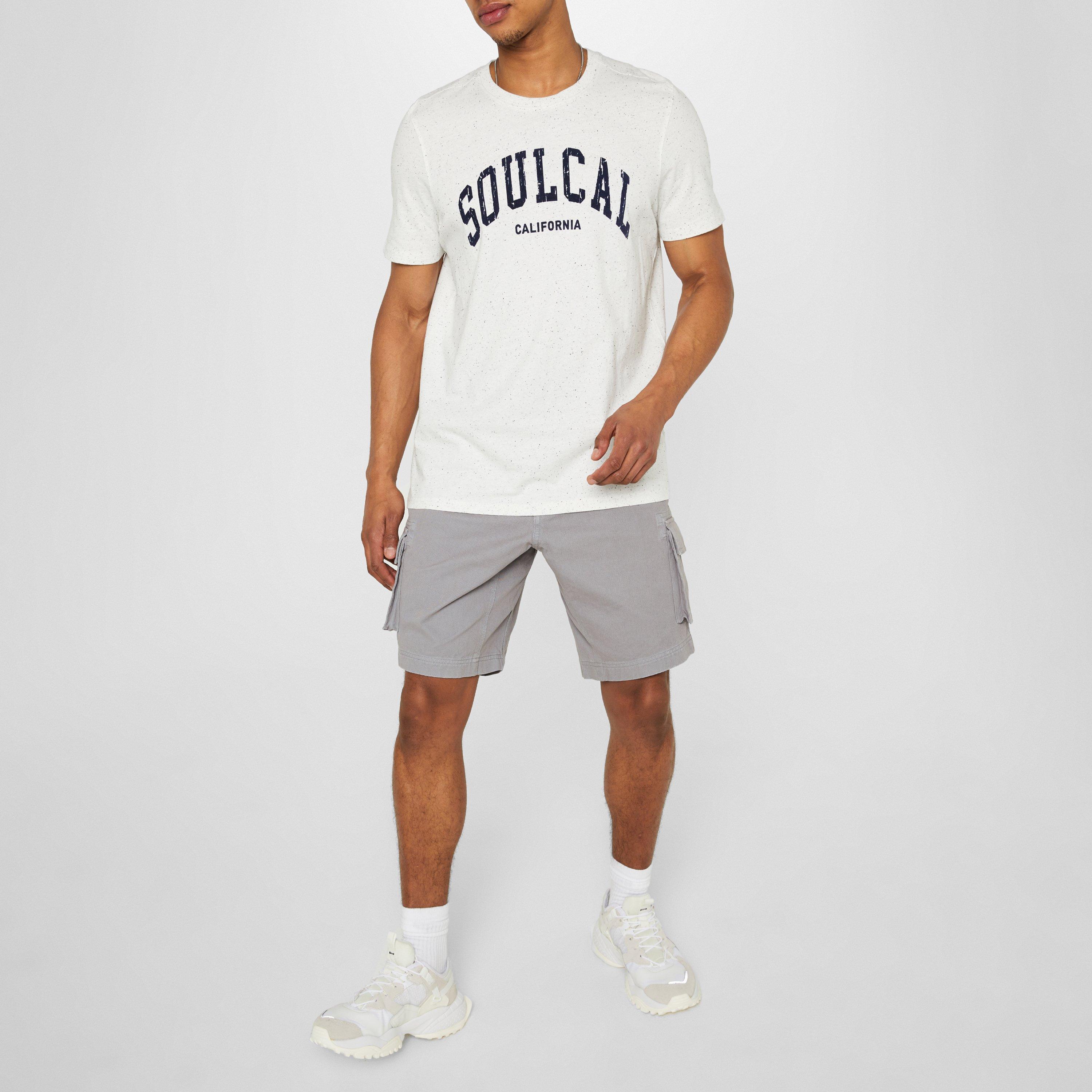 Ecru - SoulCal - Textured Flecked T Shirt - 2
