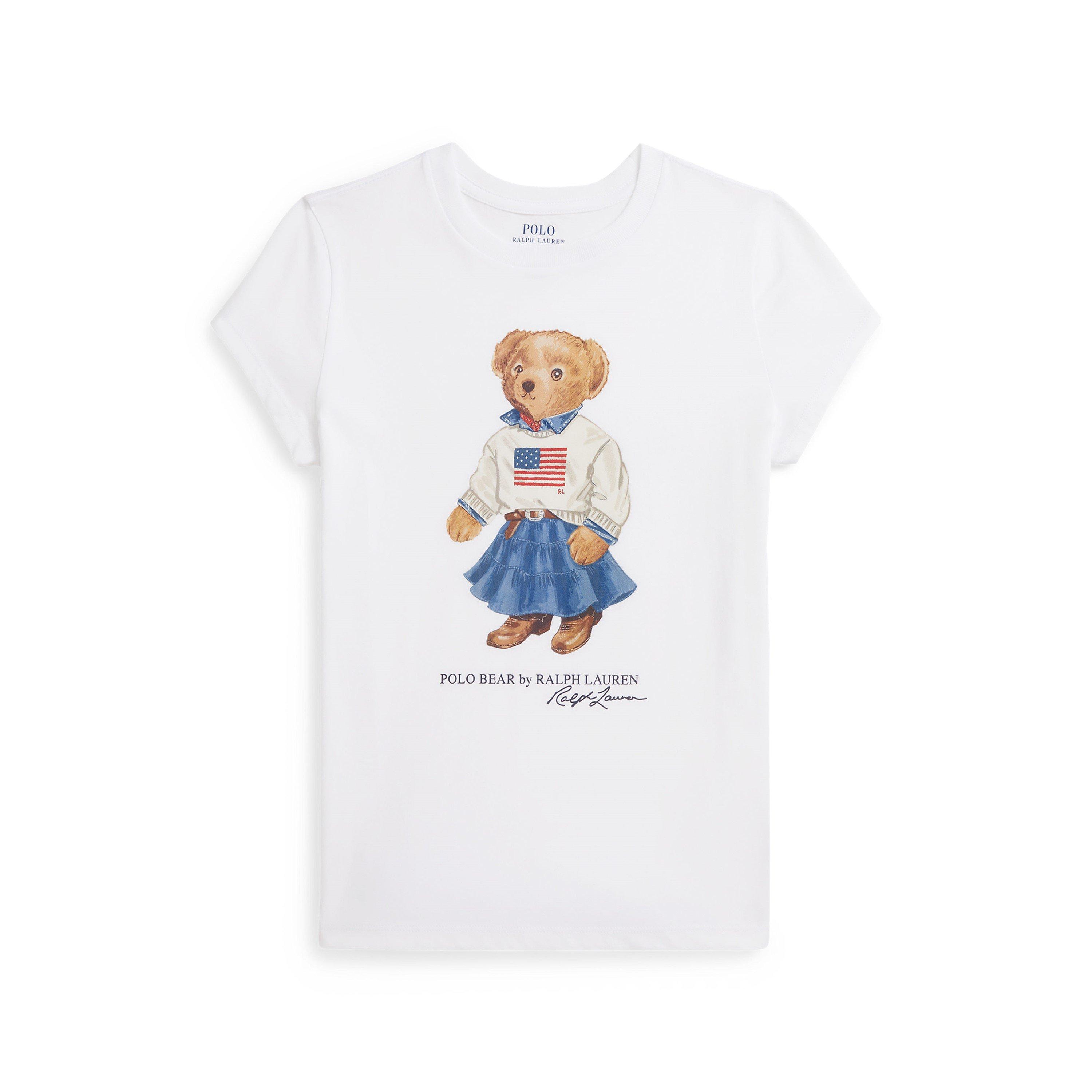 White - Polo Ralph Lauren - Kids' Bear T-Shirt - 1