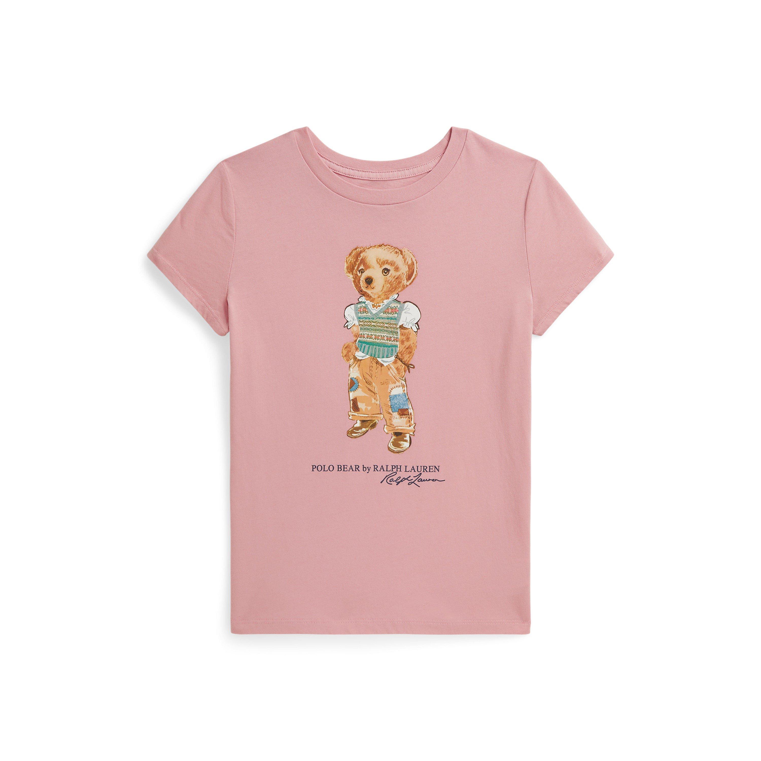 Polo Ralph Lauren Kids' Bear T-Shirt - Rose - Size 4Y