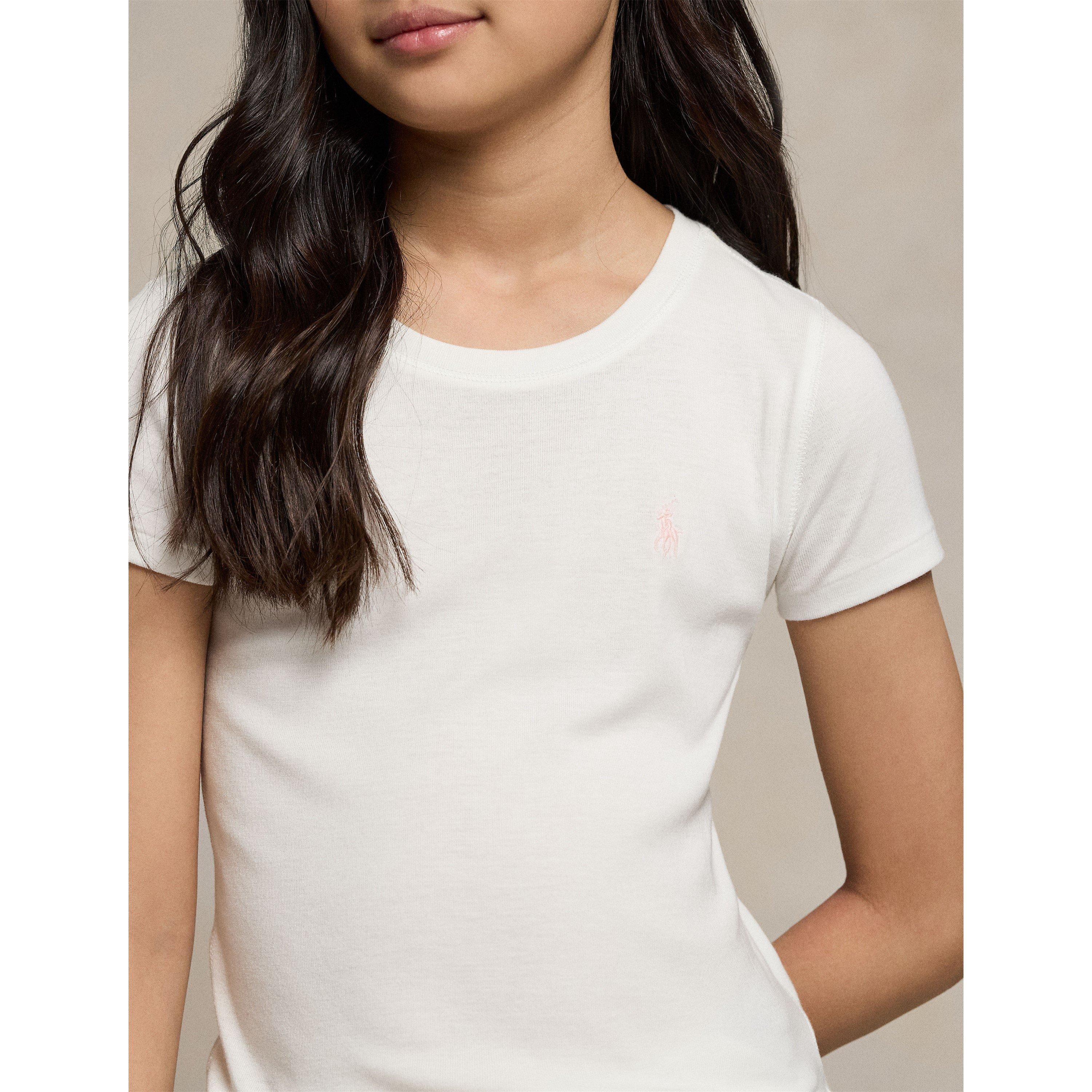 White/Pink - Polo Ralph Lauren - Kids' Classic T-Shirt - 4