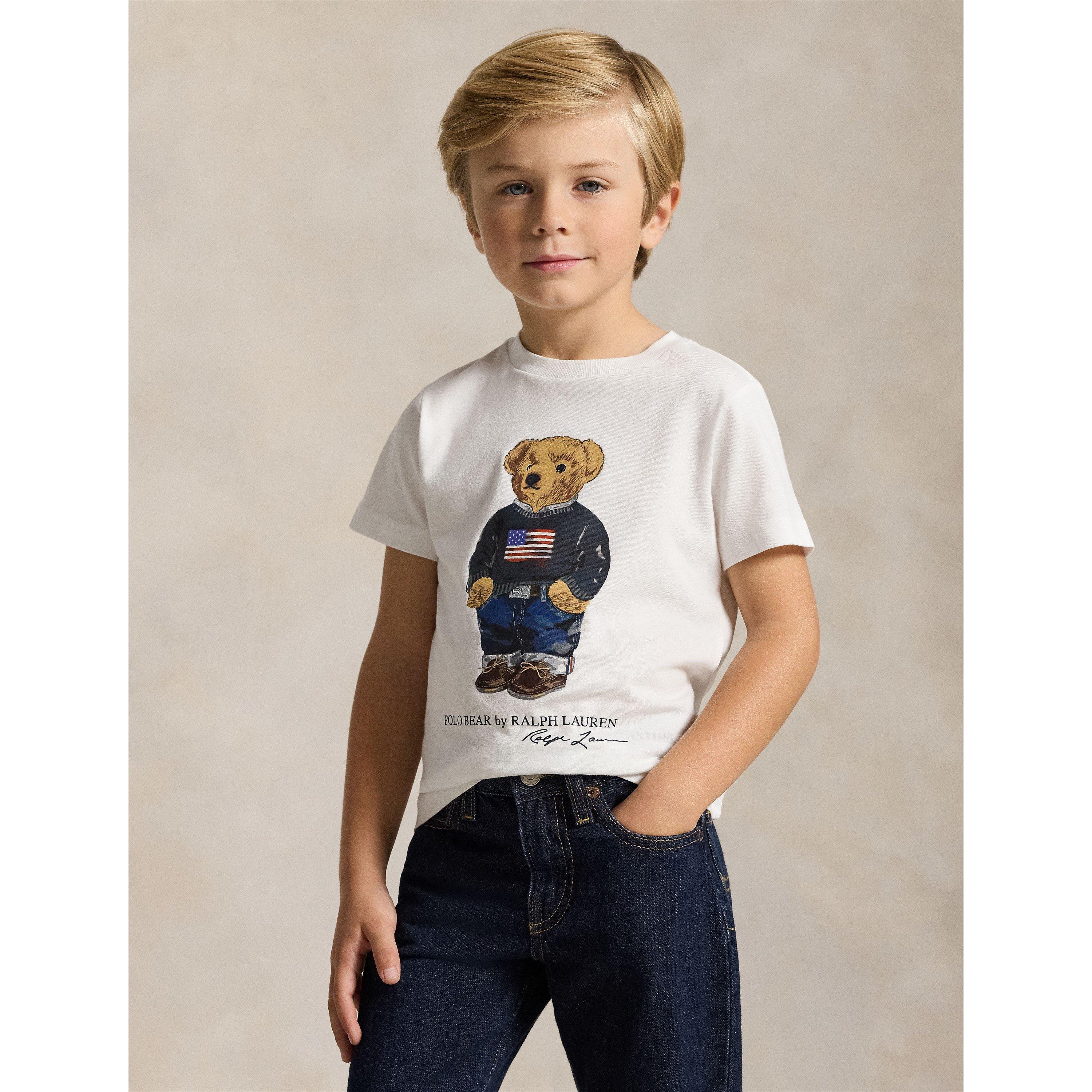 White Core - Polo Ralph Lauren - Kids' Bear T-Shirt - 3