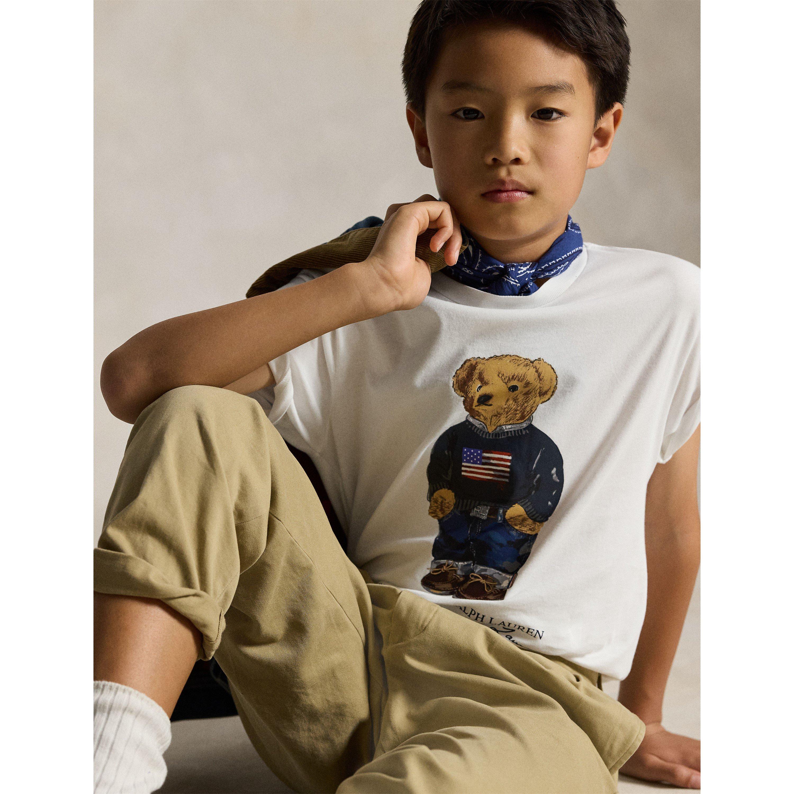 White Core - Polo Ralph Lauren - Kids' Bear T-Shirt - 5