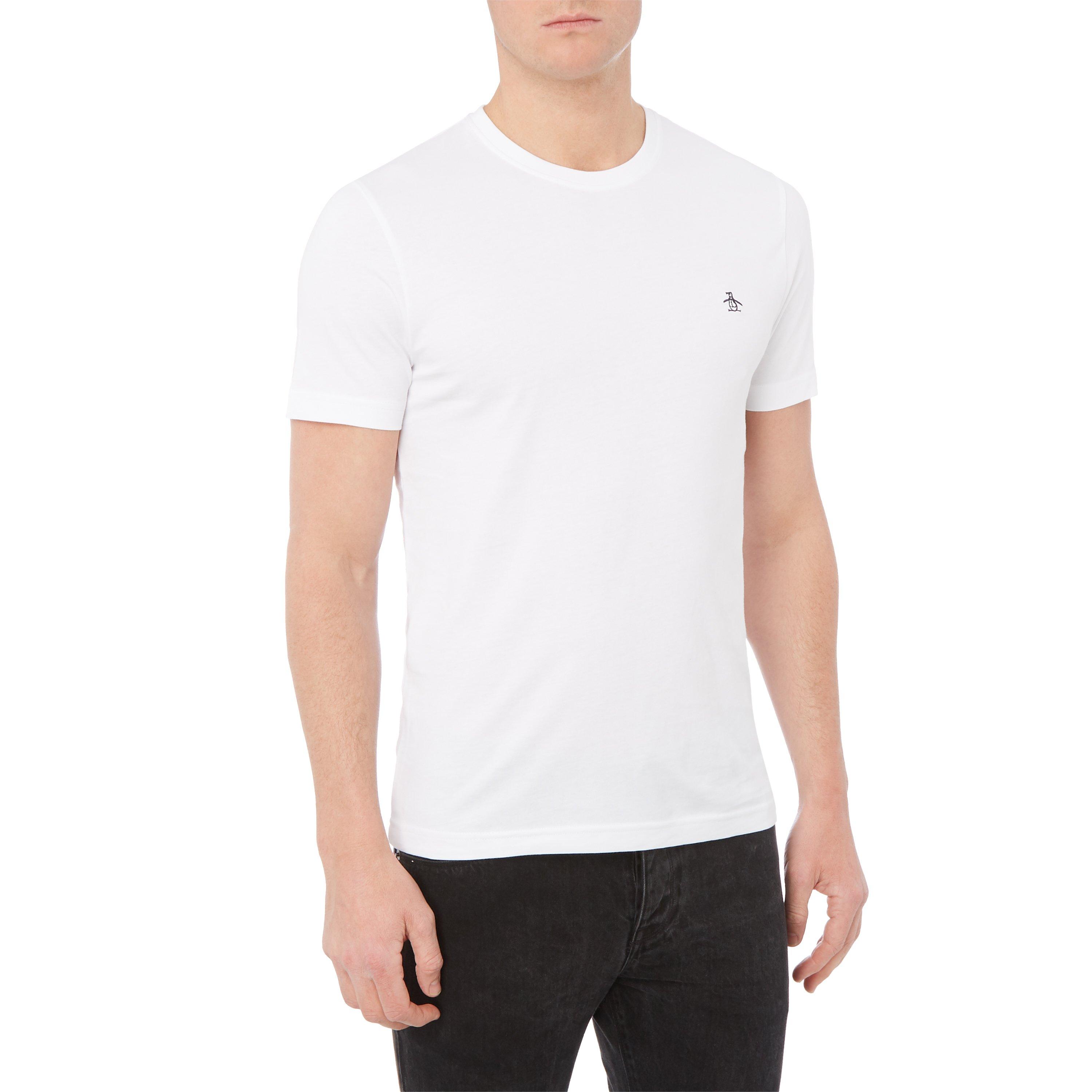 Hvid 118 - Original Penguin - Pin Point Embroidered T-Shirt - 2