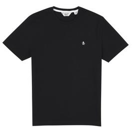 Original Penguin T Shirts Curve Black V Neck