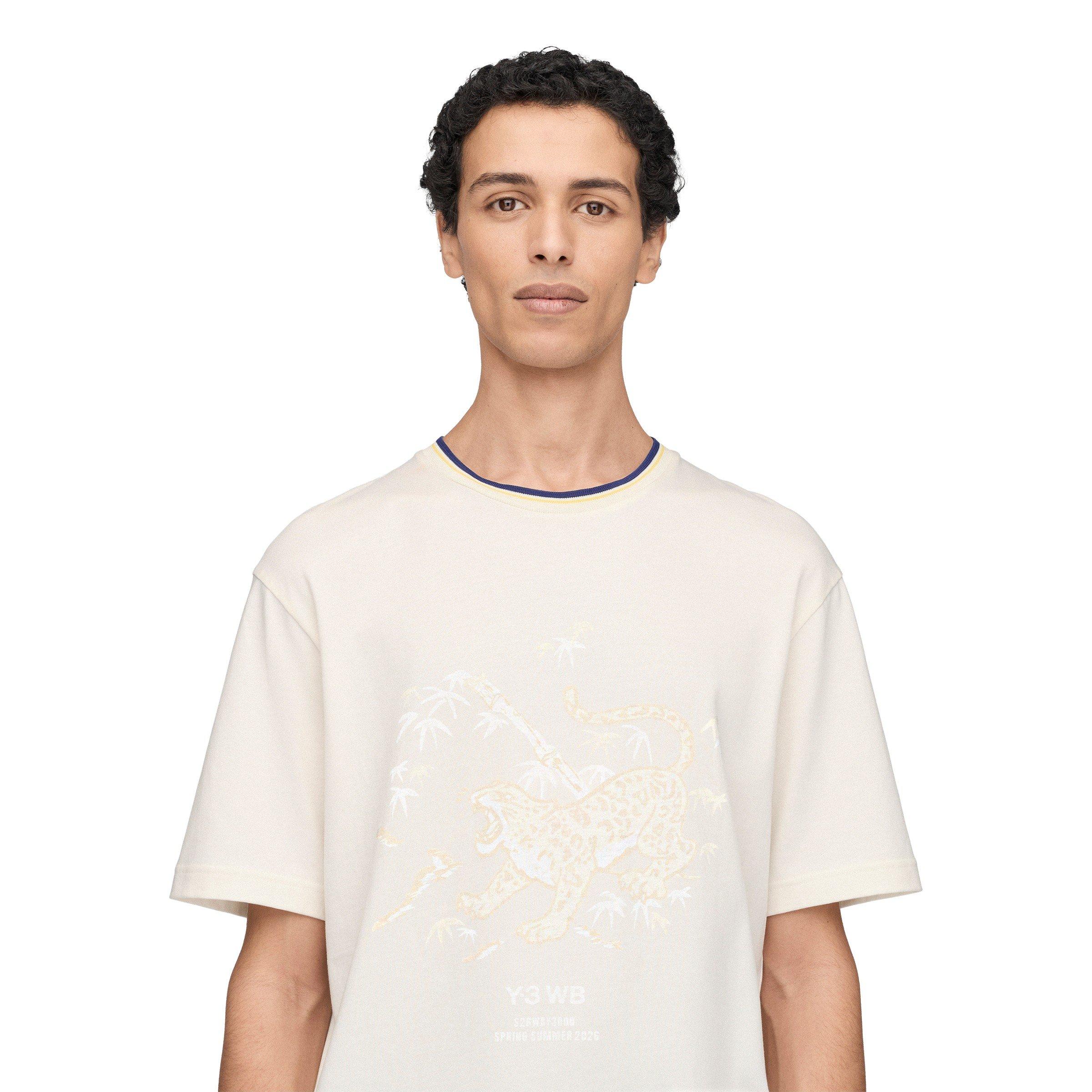 Chalk White - adidas Originals - Men's WB Y3 Graphic T-Shirt - 6