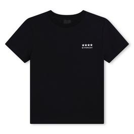 GIVENCHY Star Logo Print T Shirt Unisex Juniors