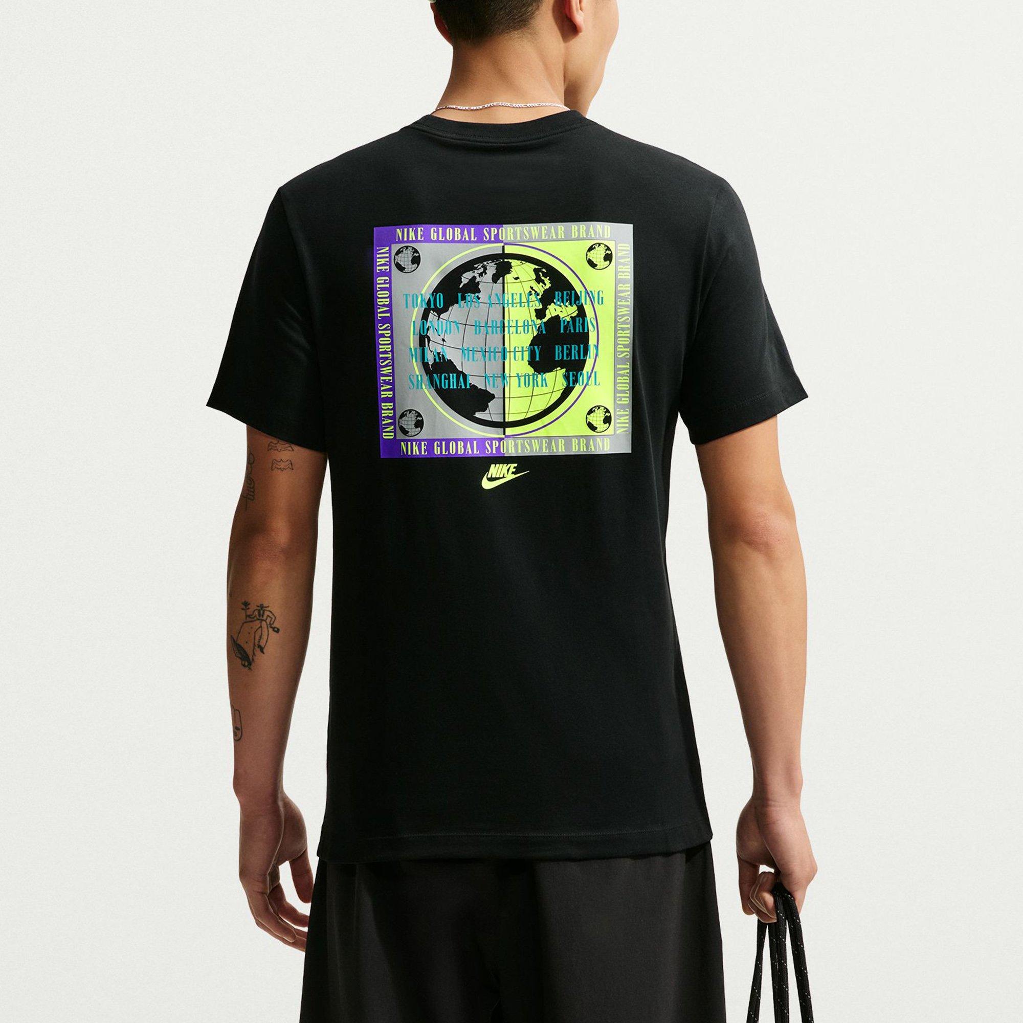 Black - Nike - Men's Globe T-Shirt - 1