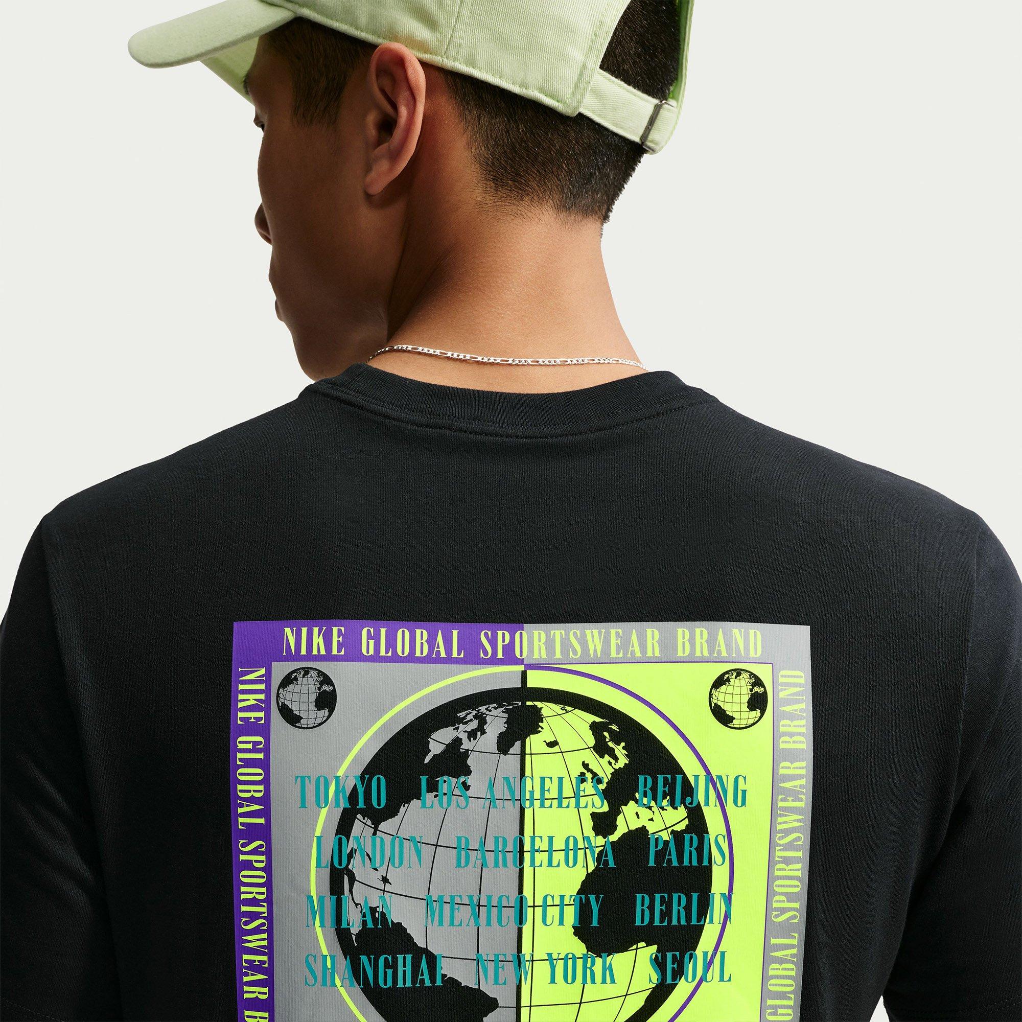 Black - Nike - Men's Globe T-Shirt - 4