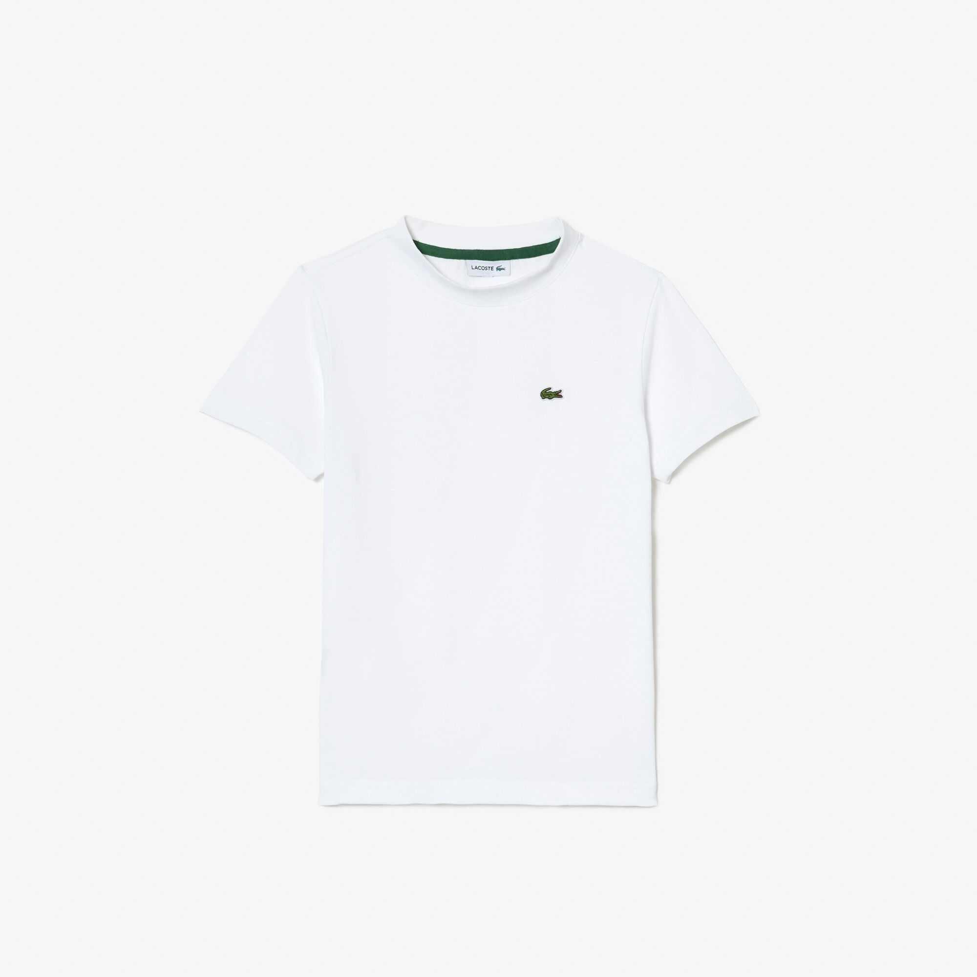 White 09 - Lacoste - Boys' Regular Fit Basic T-Shirt - 5