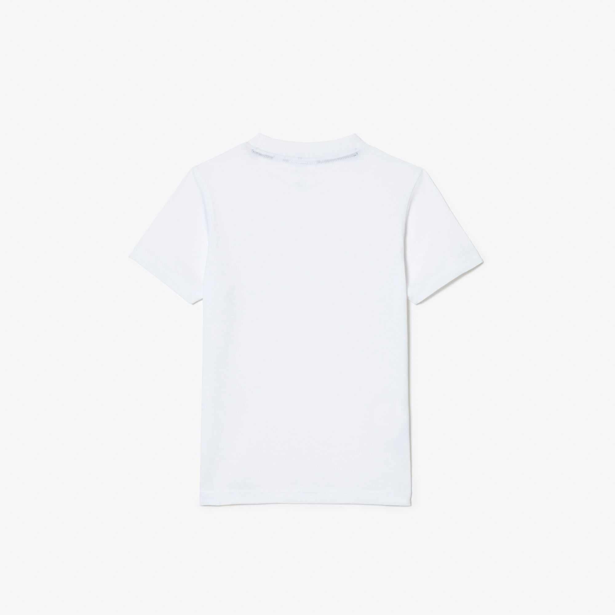 White 09 - Lacoste - Boys' Regular Fit Basic T-Shirt - 7