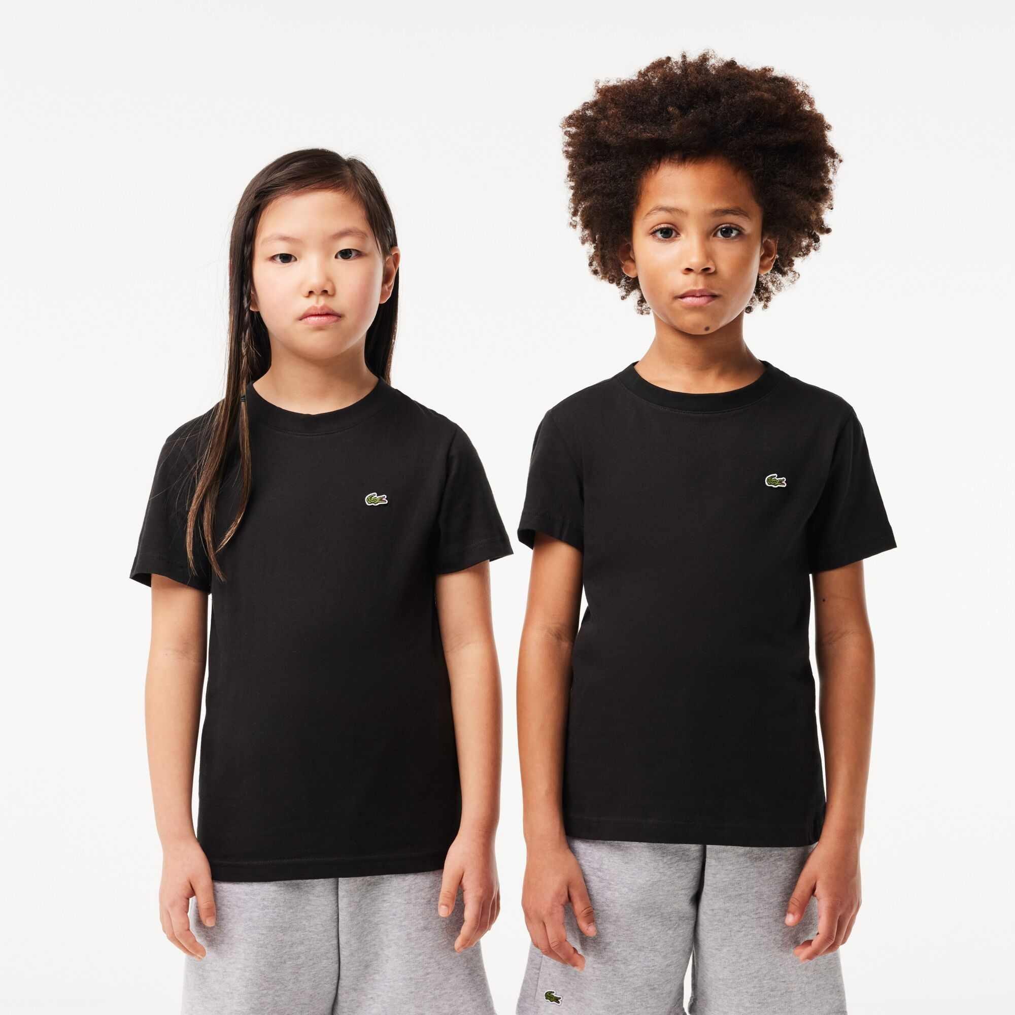 Lacoste Boys ' Regular Fit Basic T-Shirt - Black 09 - 6 Years