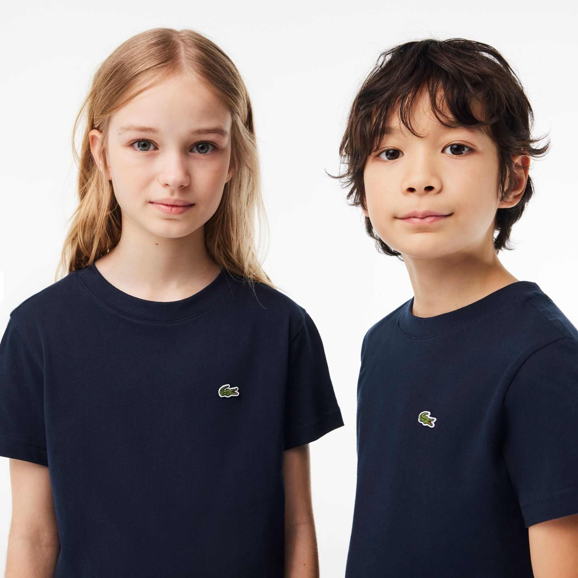 Navy - Lacoste - Boys' Regular Fit Basic T-Shirt - 2