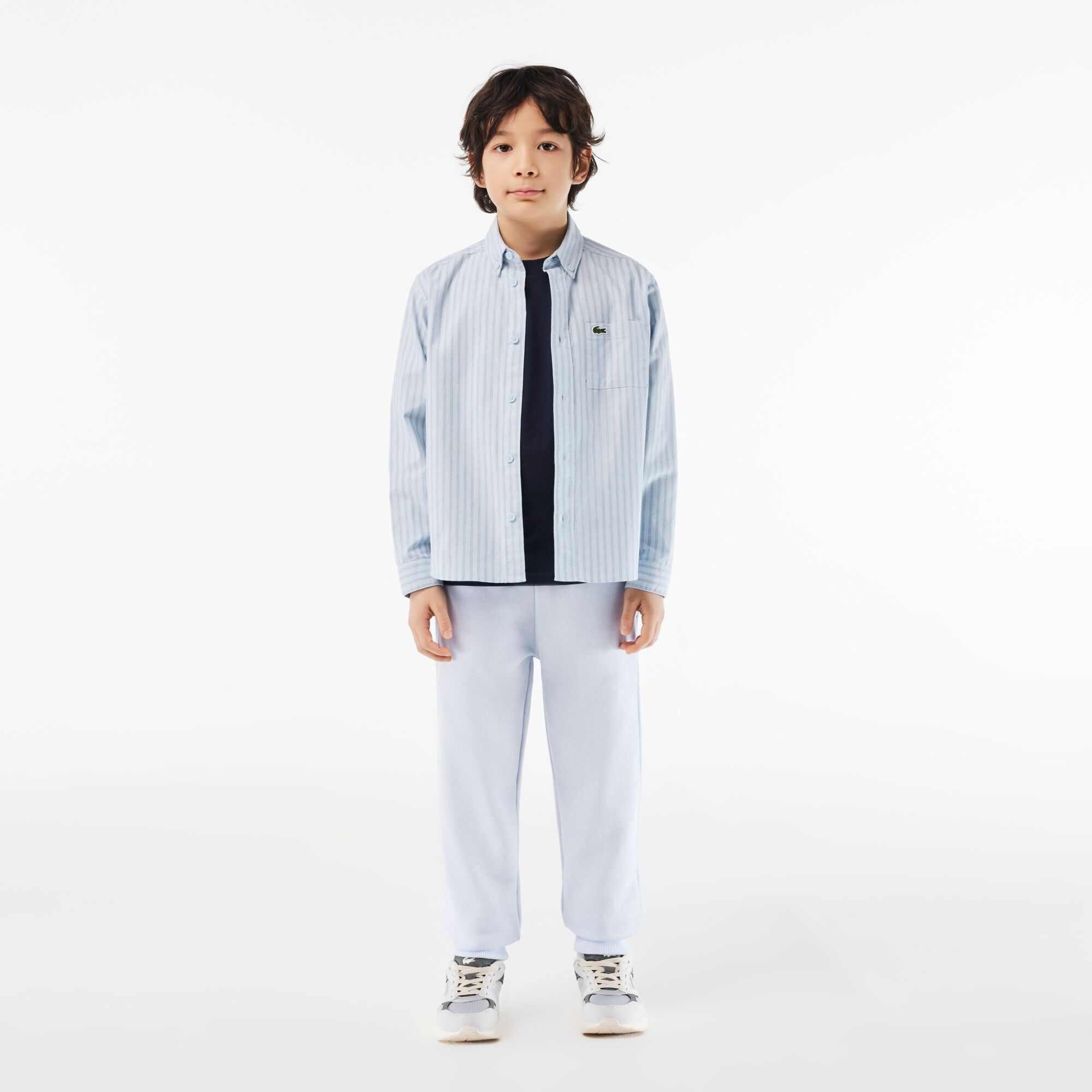 Navy - Lacoste - Boys' Regular Fit Basic T-Shirt - 4