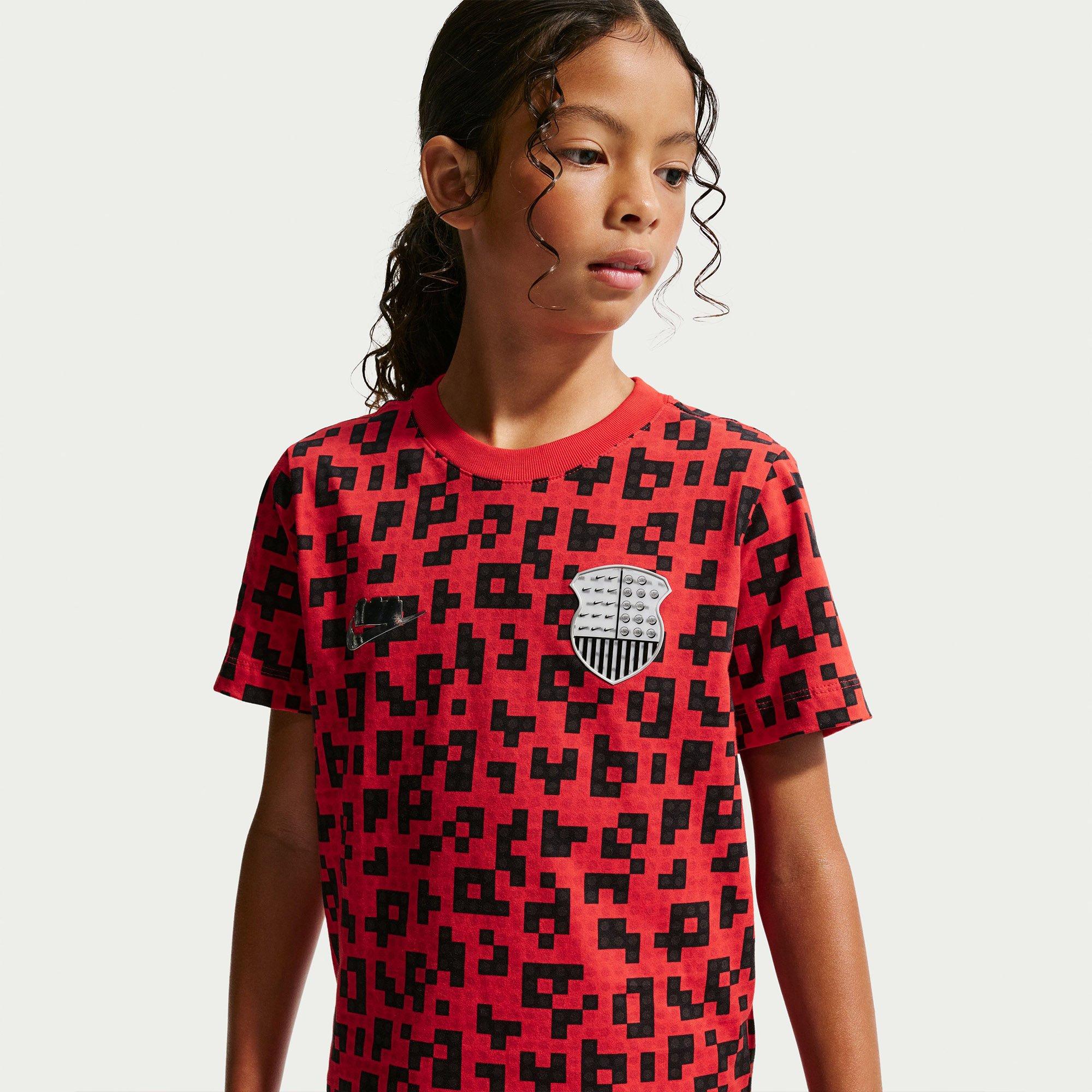 Rush Red/Black - Nike - Kids' Ouch Graphic Round-Neck Short-Sleeve T-Shirt - 2