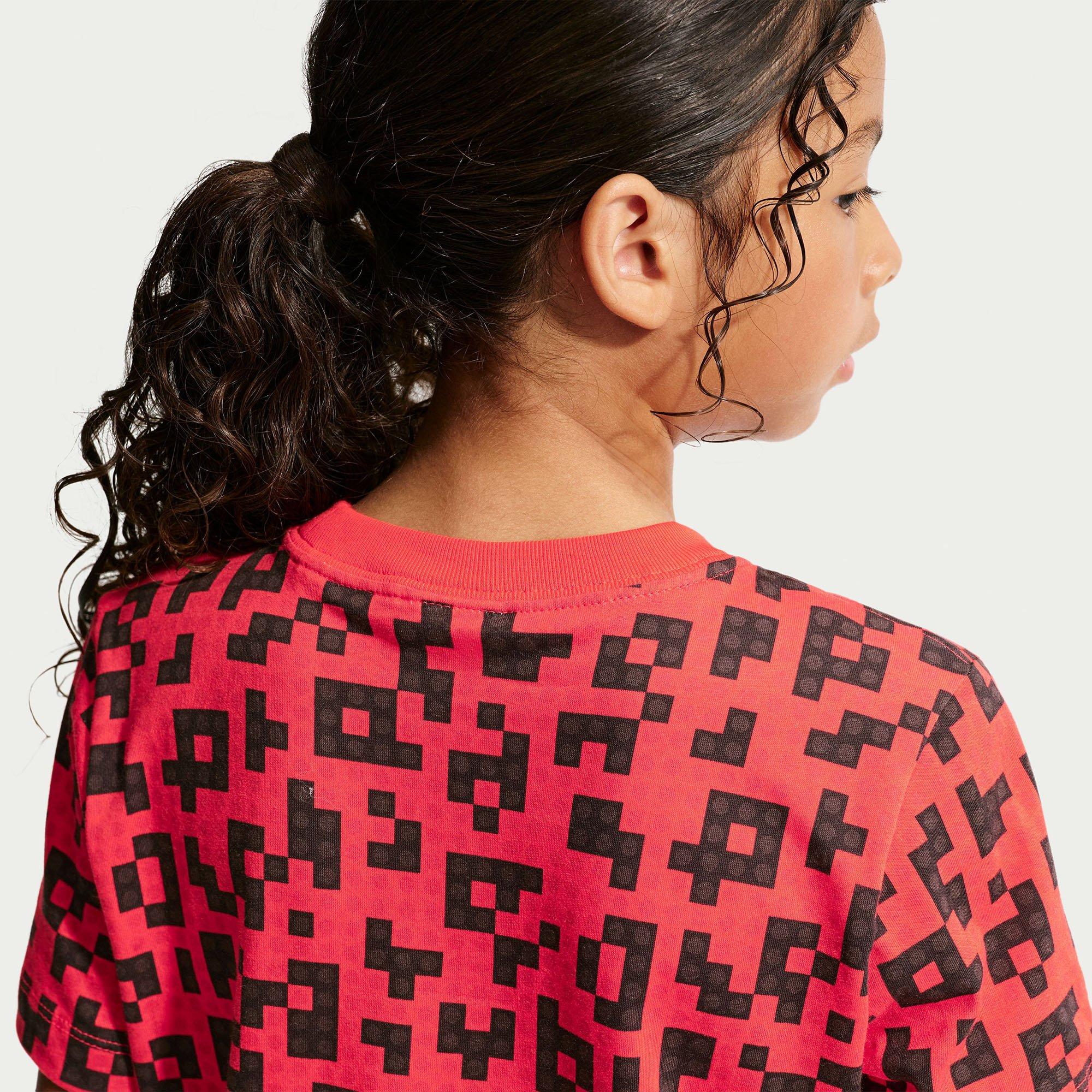 Rush Red/Black - Nike - Kids' Ouch Graphic Round-Neck Short-Sleeve T-Shirt - 5