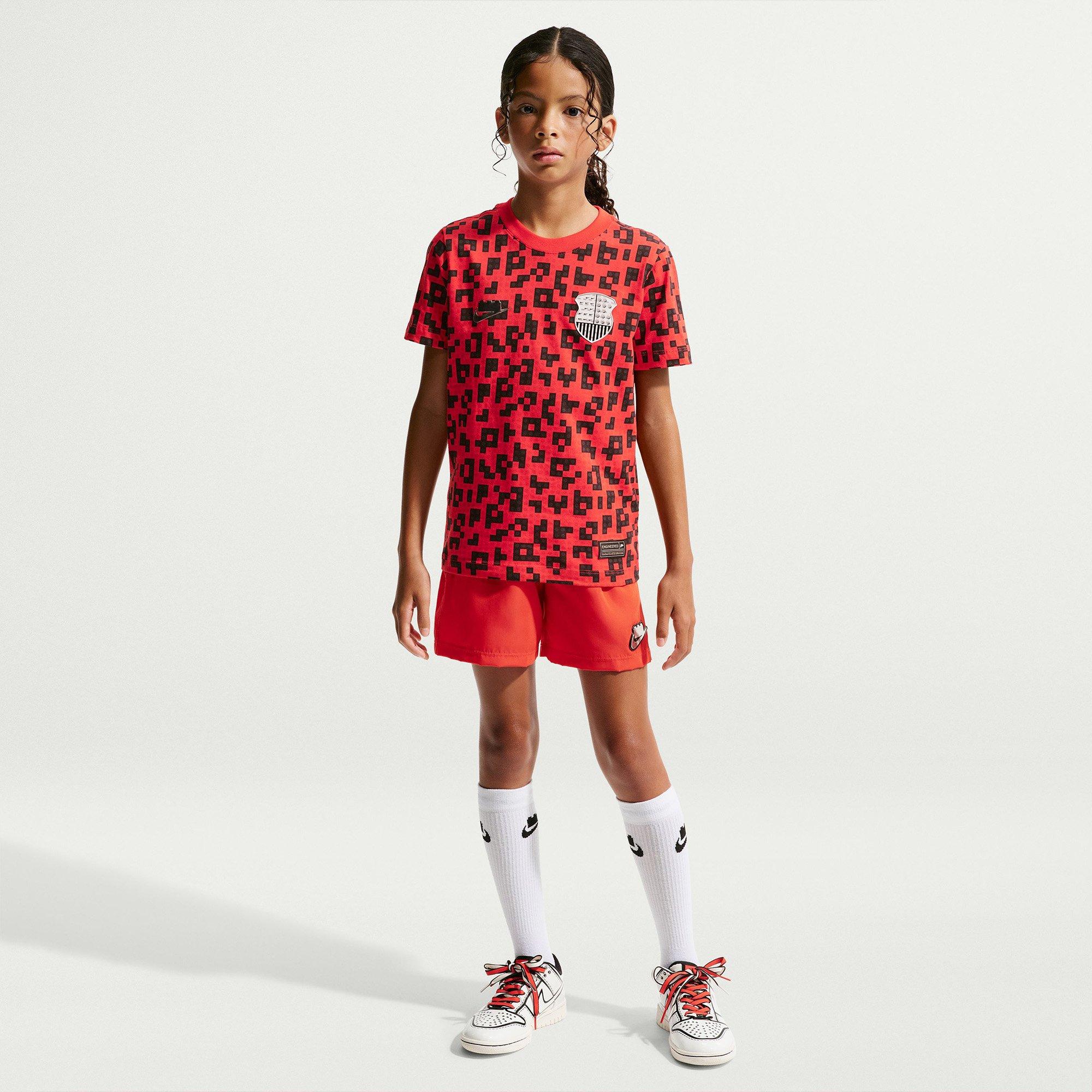 Rush Red/Black - Nike - Kids' Ouch Graphic Round-Neck Short-Sleeve T-Shirt - 6