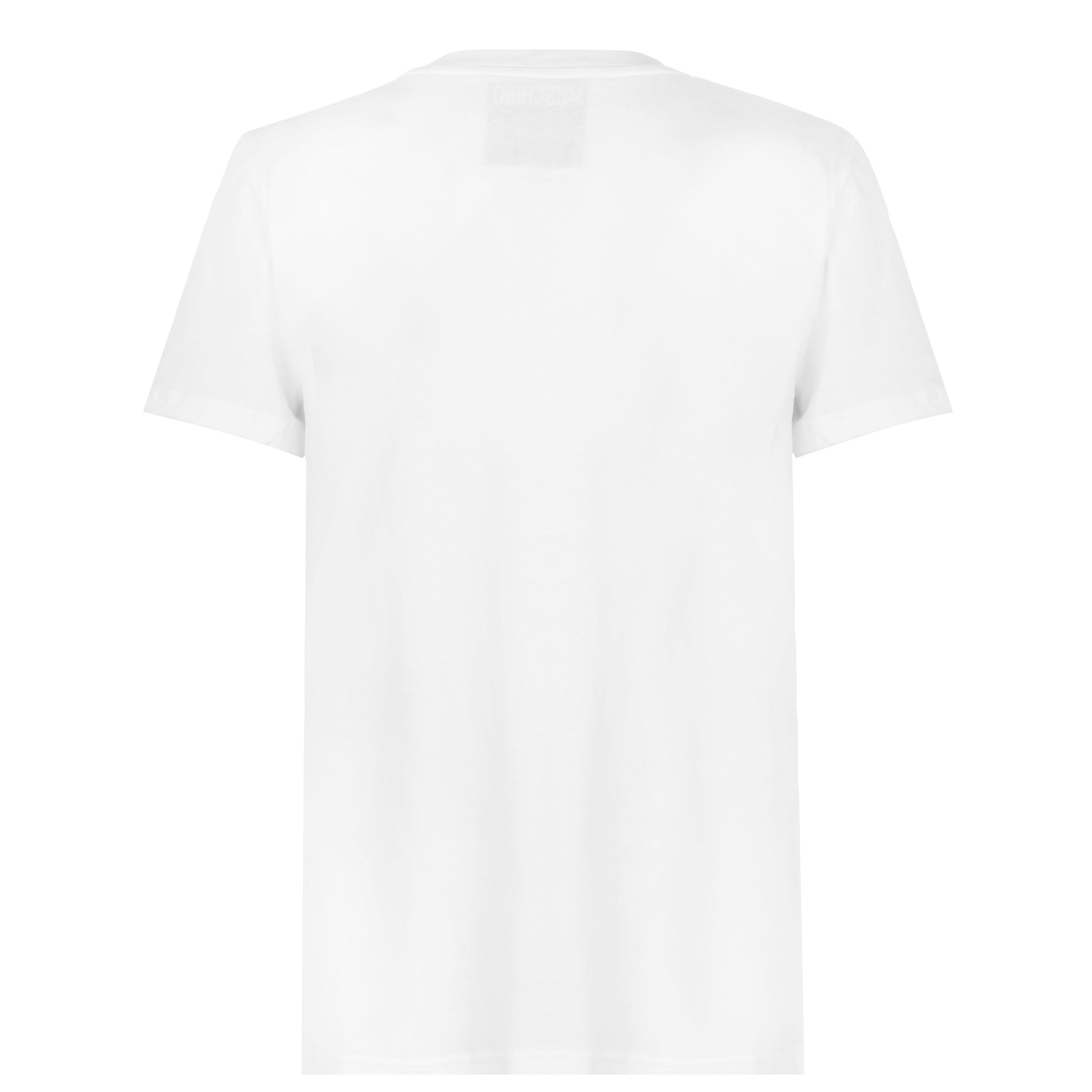 White A1001 - Moschino - Men's Logo Cotton Short-Sleeve Crew-Neck T-Shirt - 6