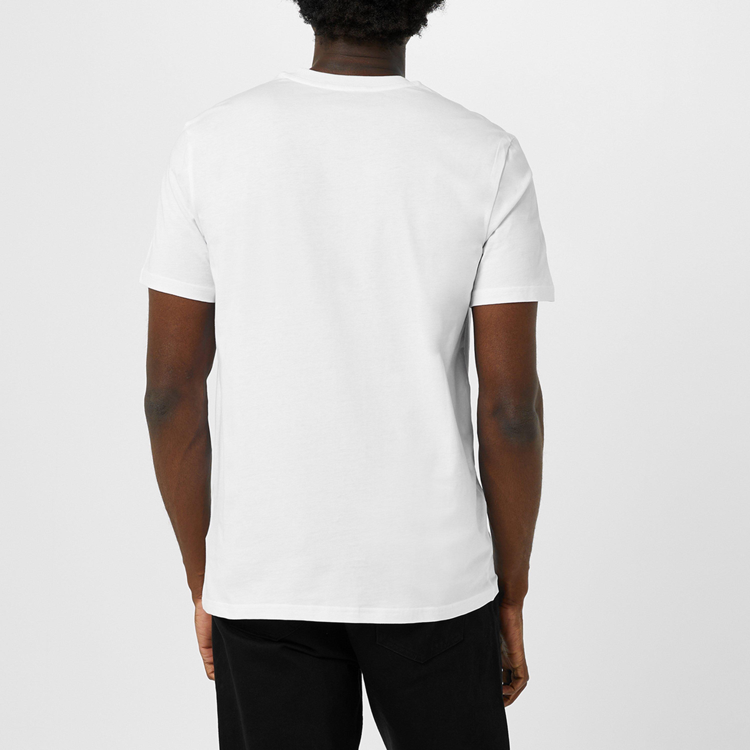 White A1001 - Moschino - Men's Logo Cotton Short-Sleeve Crew-Neck T-Shirt - 3