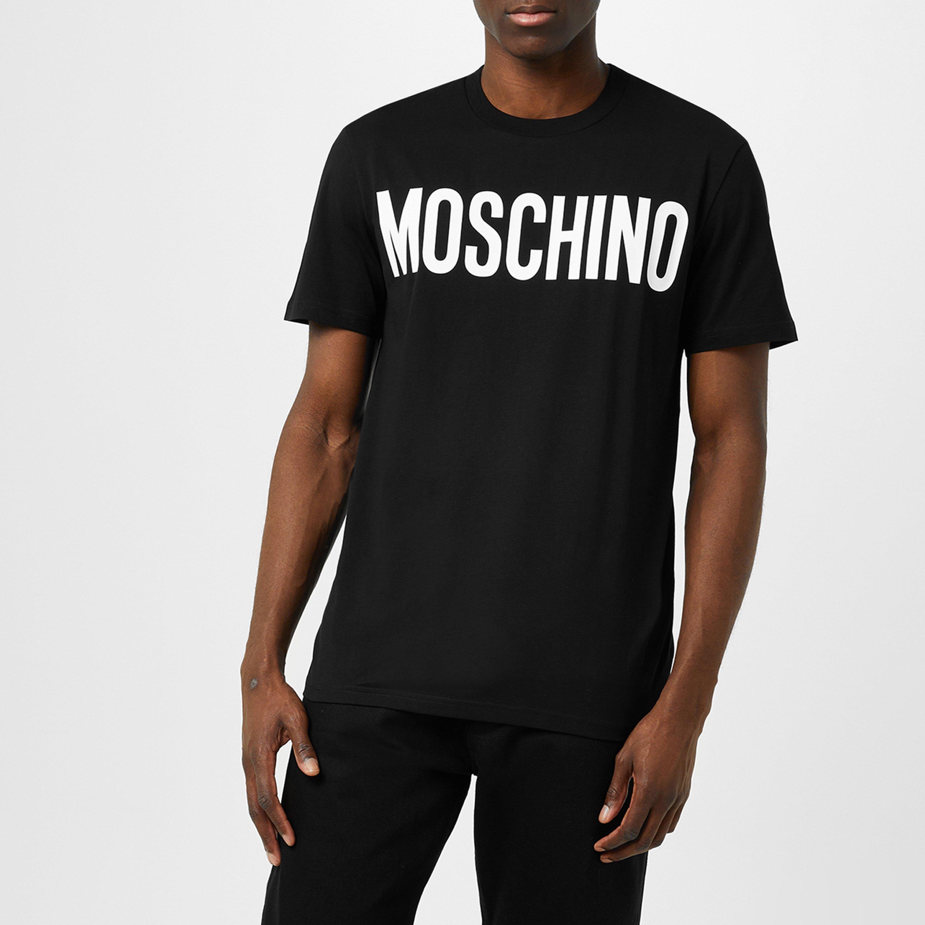 Black A1555 - Moschino - Logo T Shirt - 1
