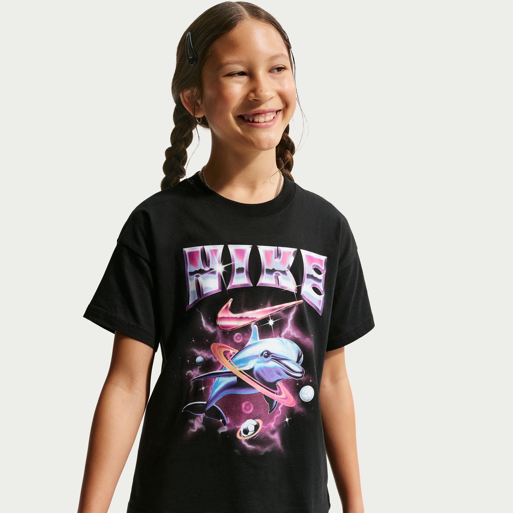Black - Nike - Nike Boy Dolphin Tee Jn64 - 1