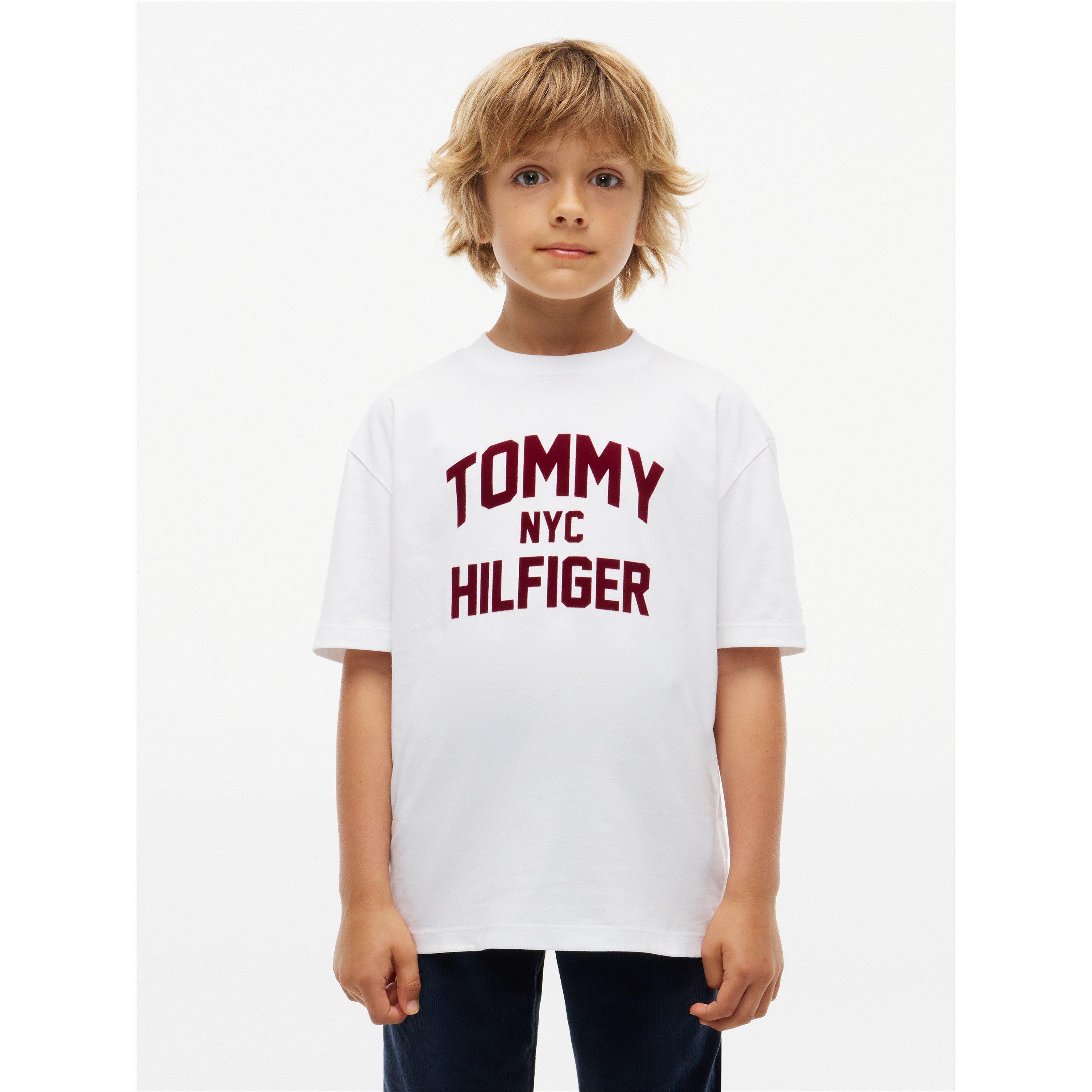 White YBR - Tommy Hilfiger - Kids' Varsity Cotton T-Shirt - 2