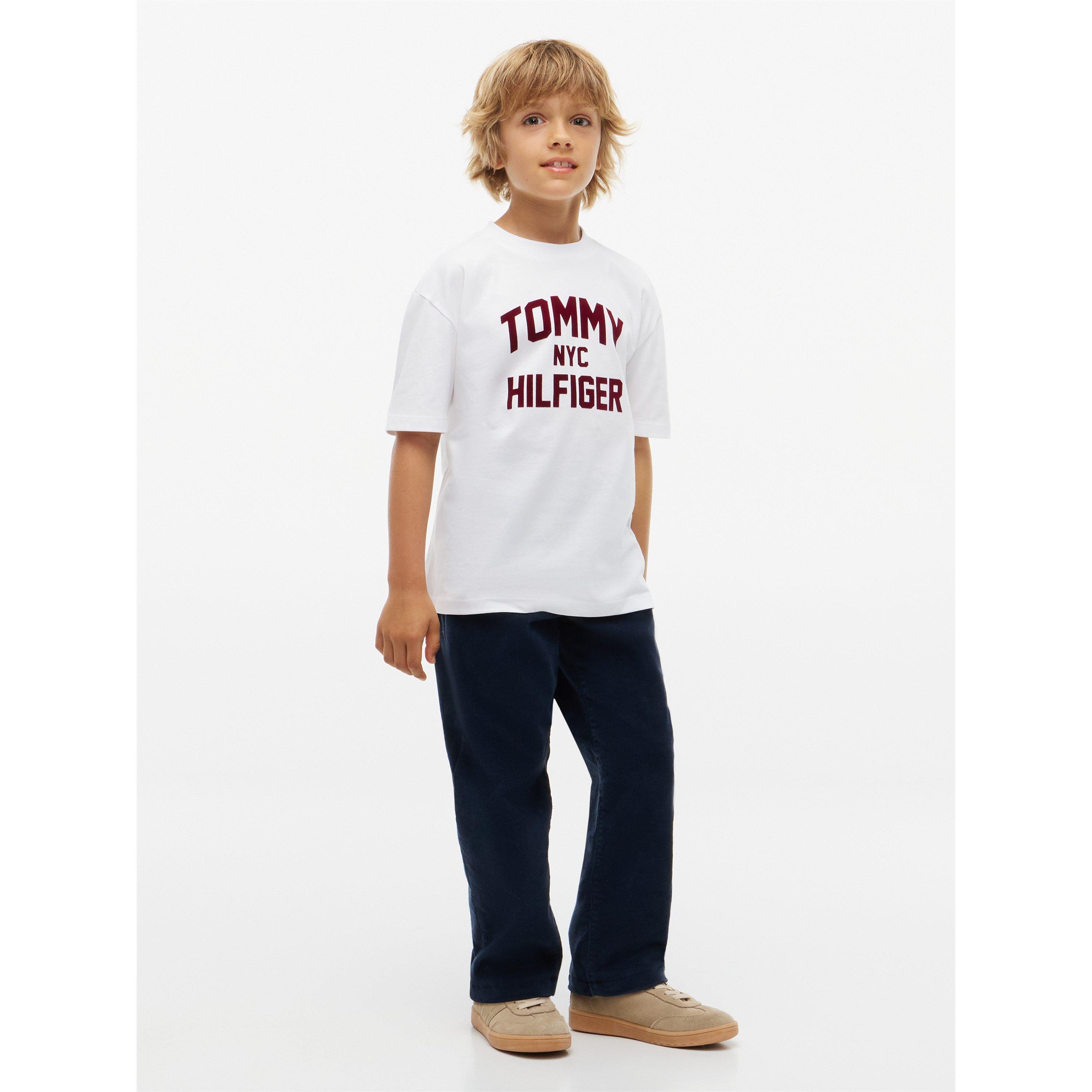 White YBR - Tommy Hilfiger - Kids' Varsity Cotton T-Shirt - 3