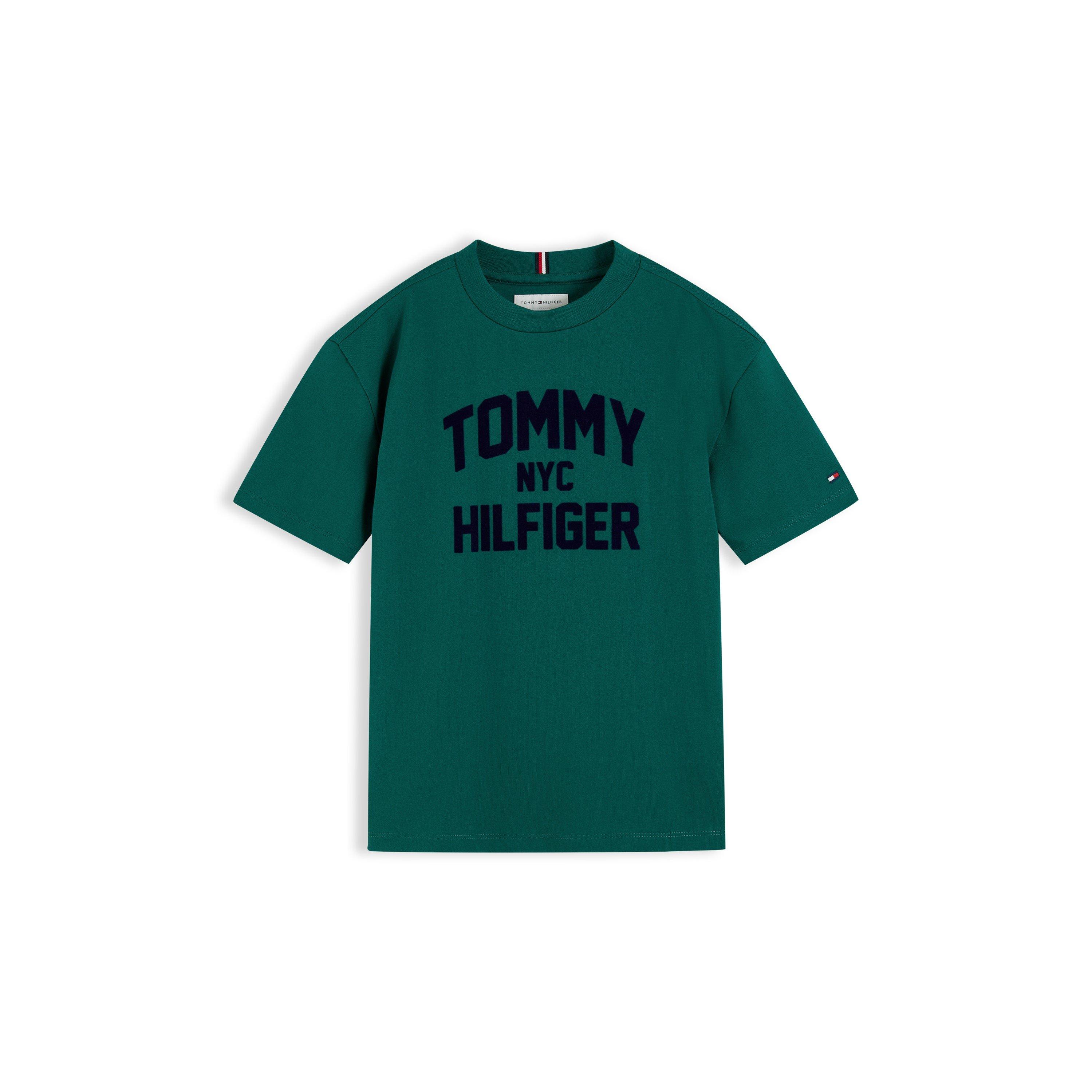 Rural Green - Tommy Hilfiger - Tommy Varsity Tee Jn64 - 1