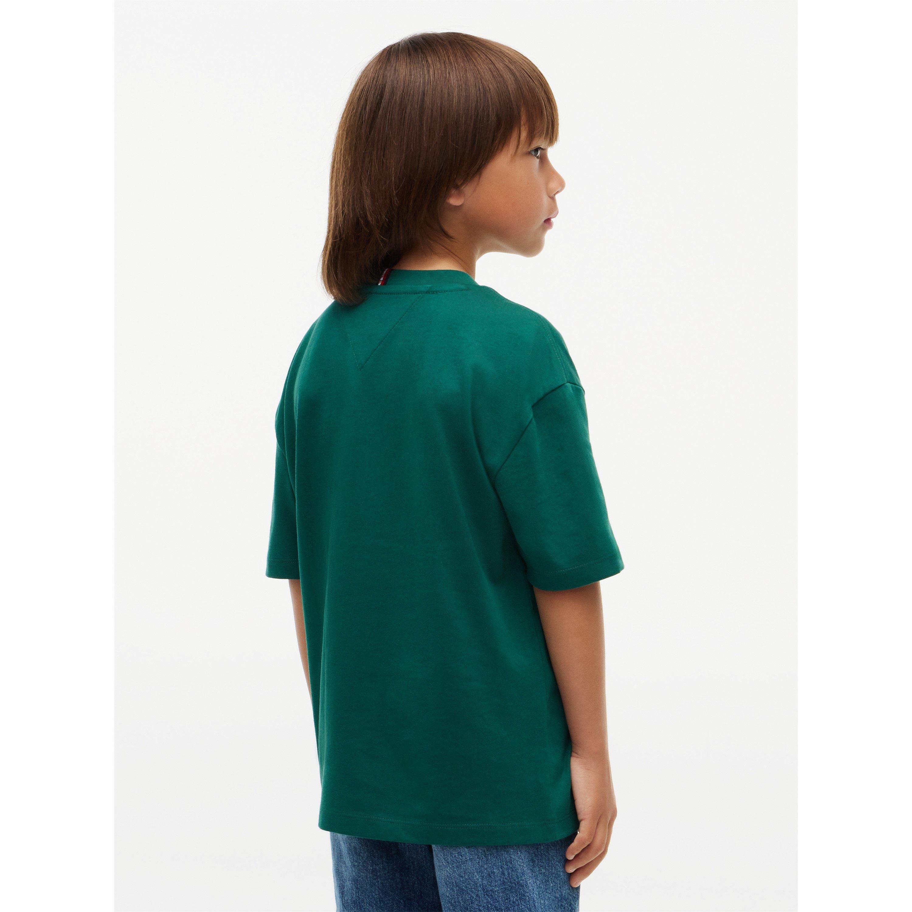 Rural Green - Tommy Hilfiger - Tommy Varsity Tee Jn64 - 2
