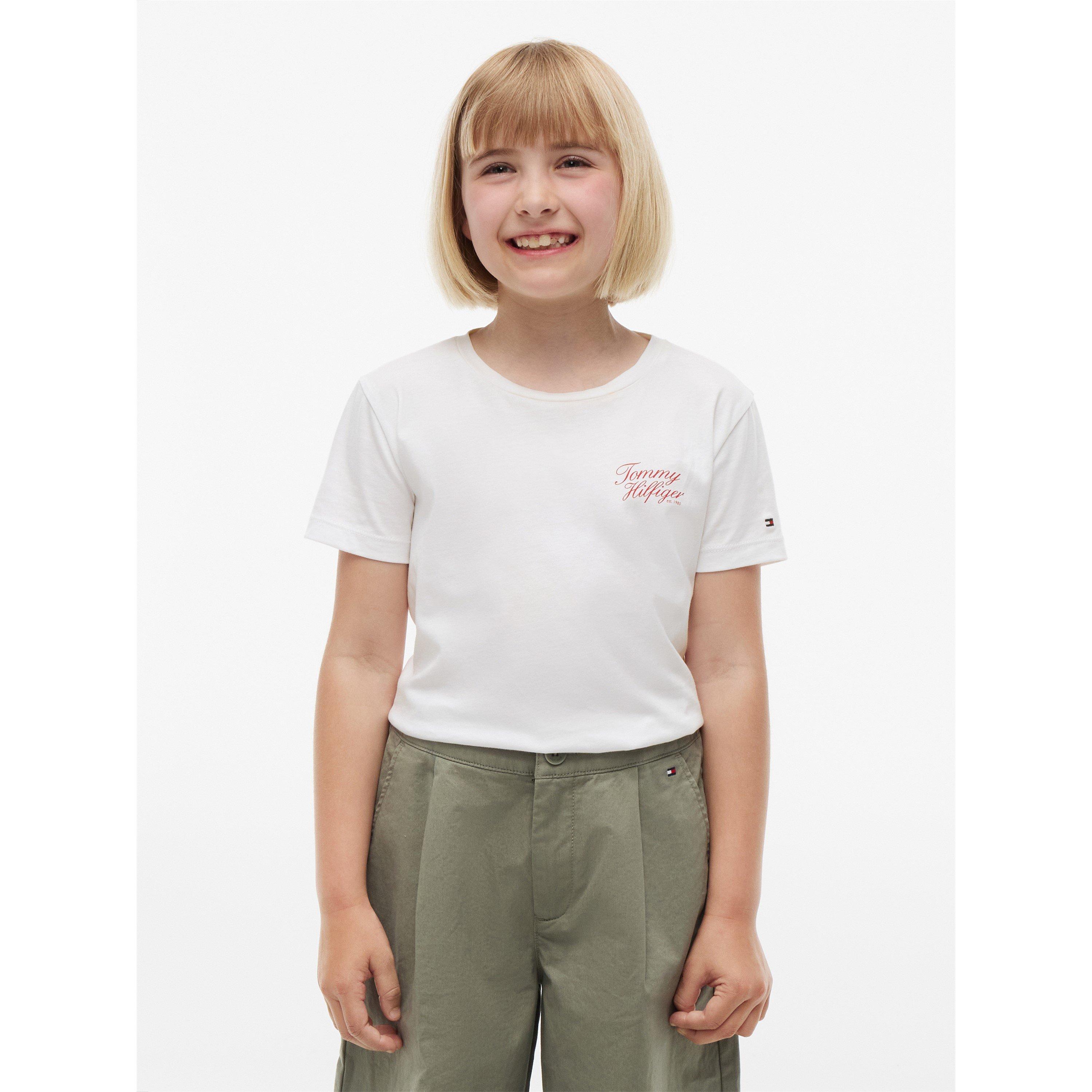 White YBR - Tommy Hilfiger - Tommy SS Script Tee Jn64 - 2