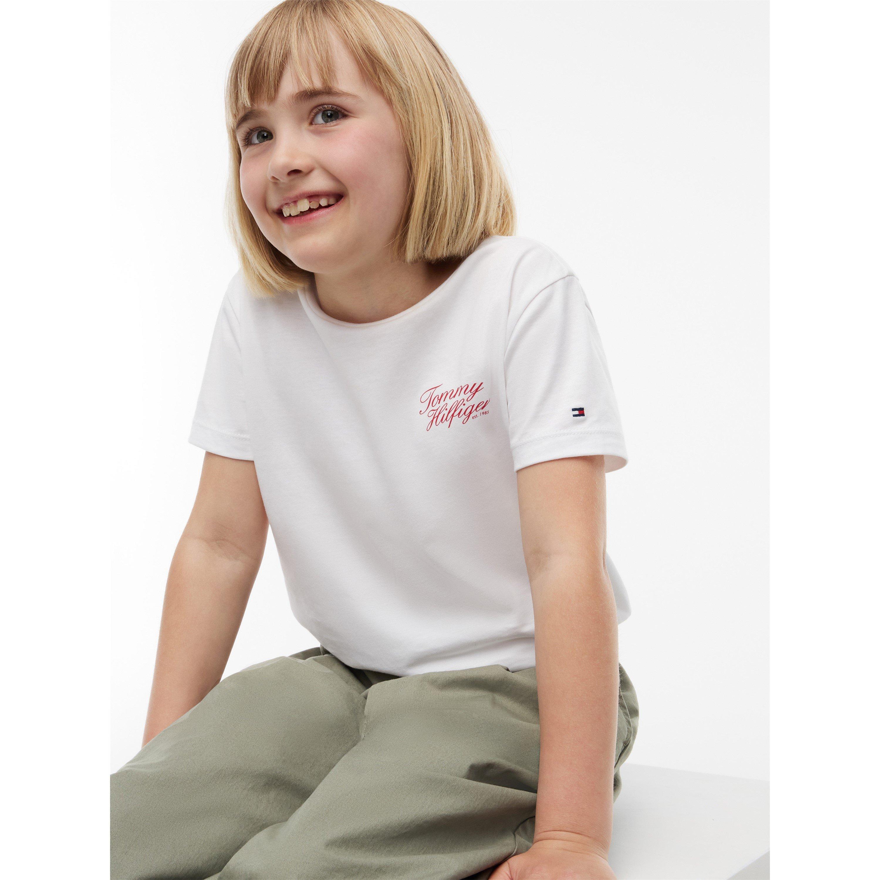 White YBR - Tommy Hilfiger - Tommy SS Script Tee Jn64 - 3