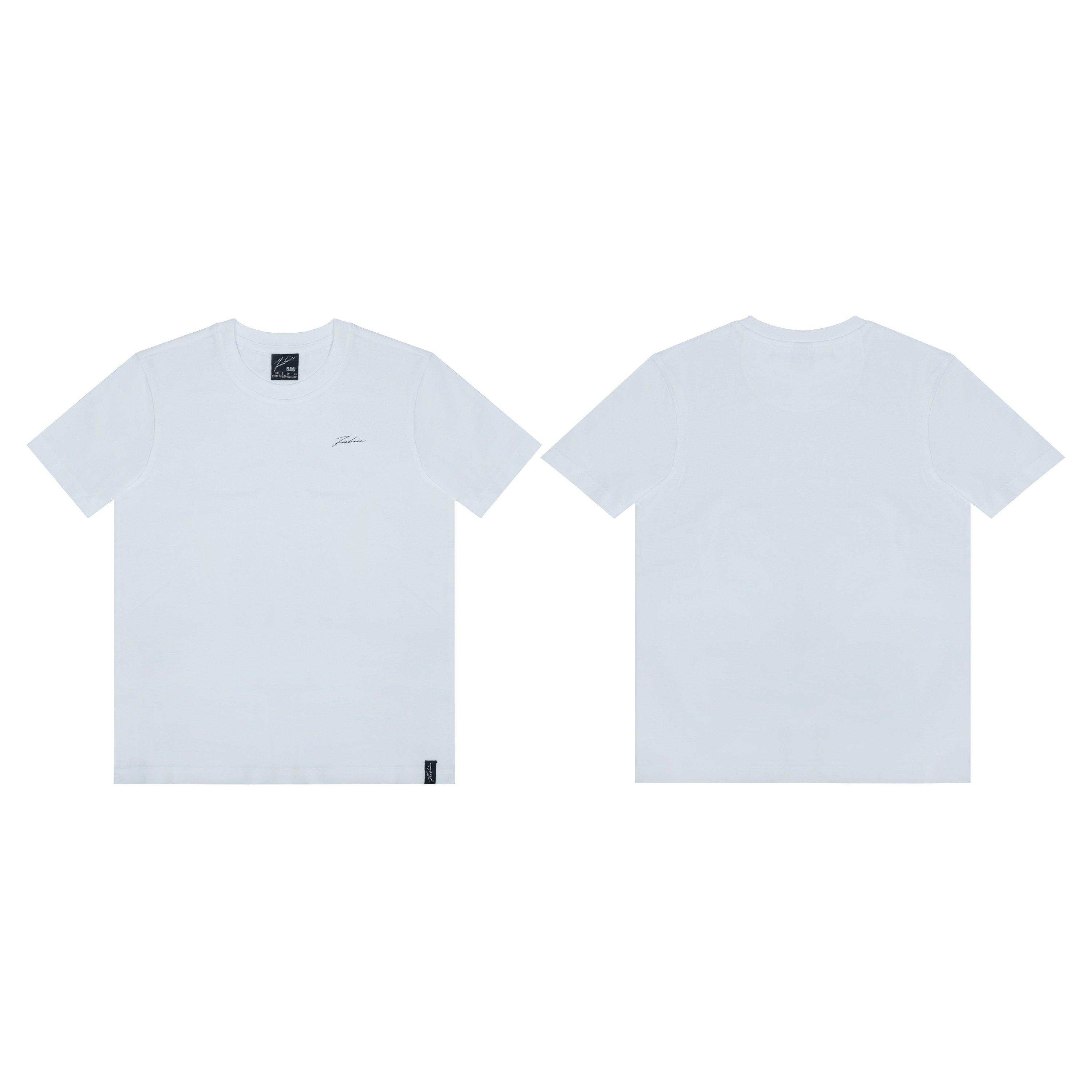 White - Fabric - 5pack T-Shirts - 4