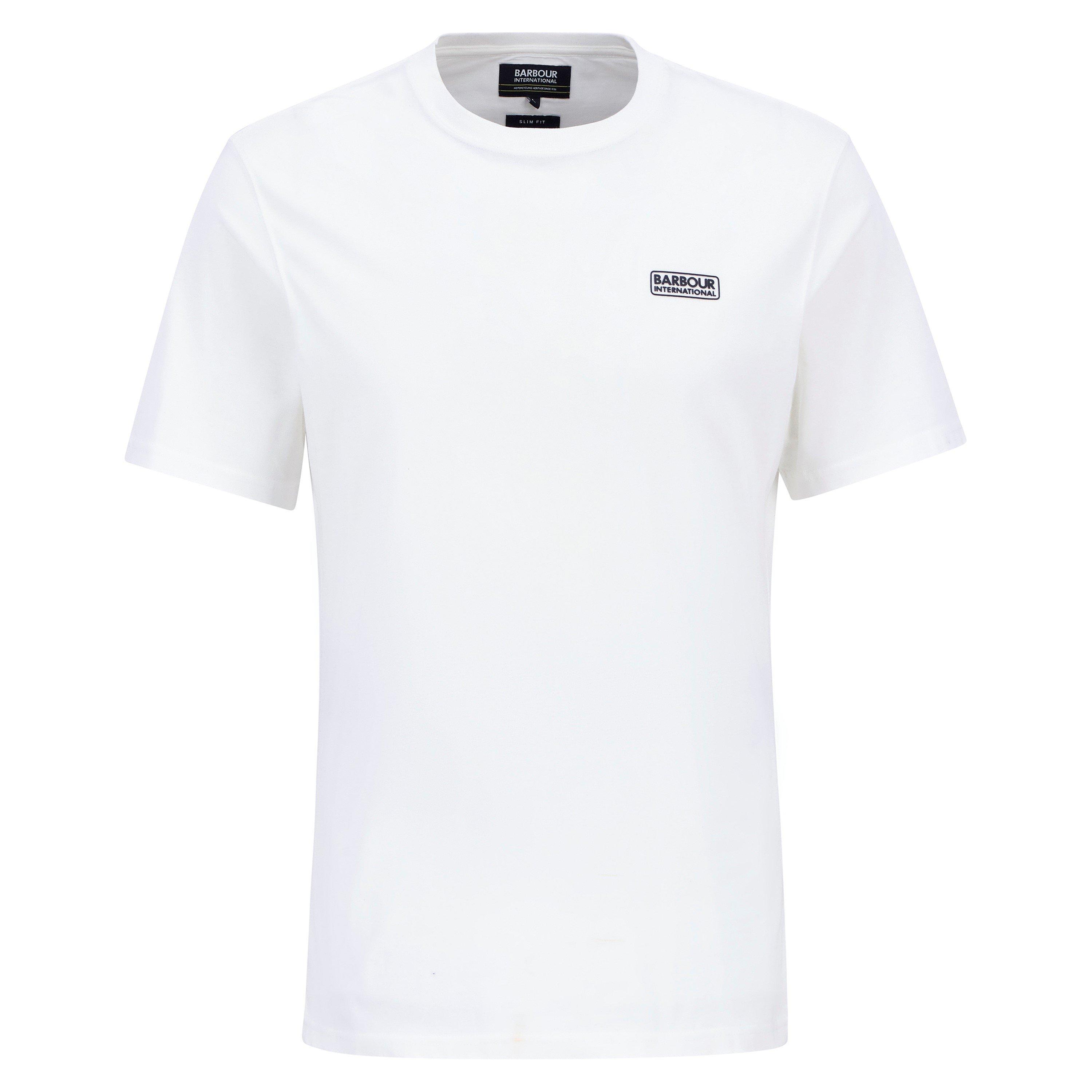 White WH51 - Barbour International - Mens Small Logo T-Shirt - 1