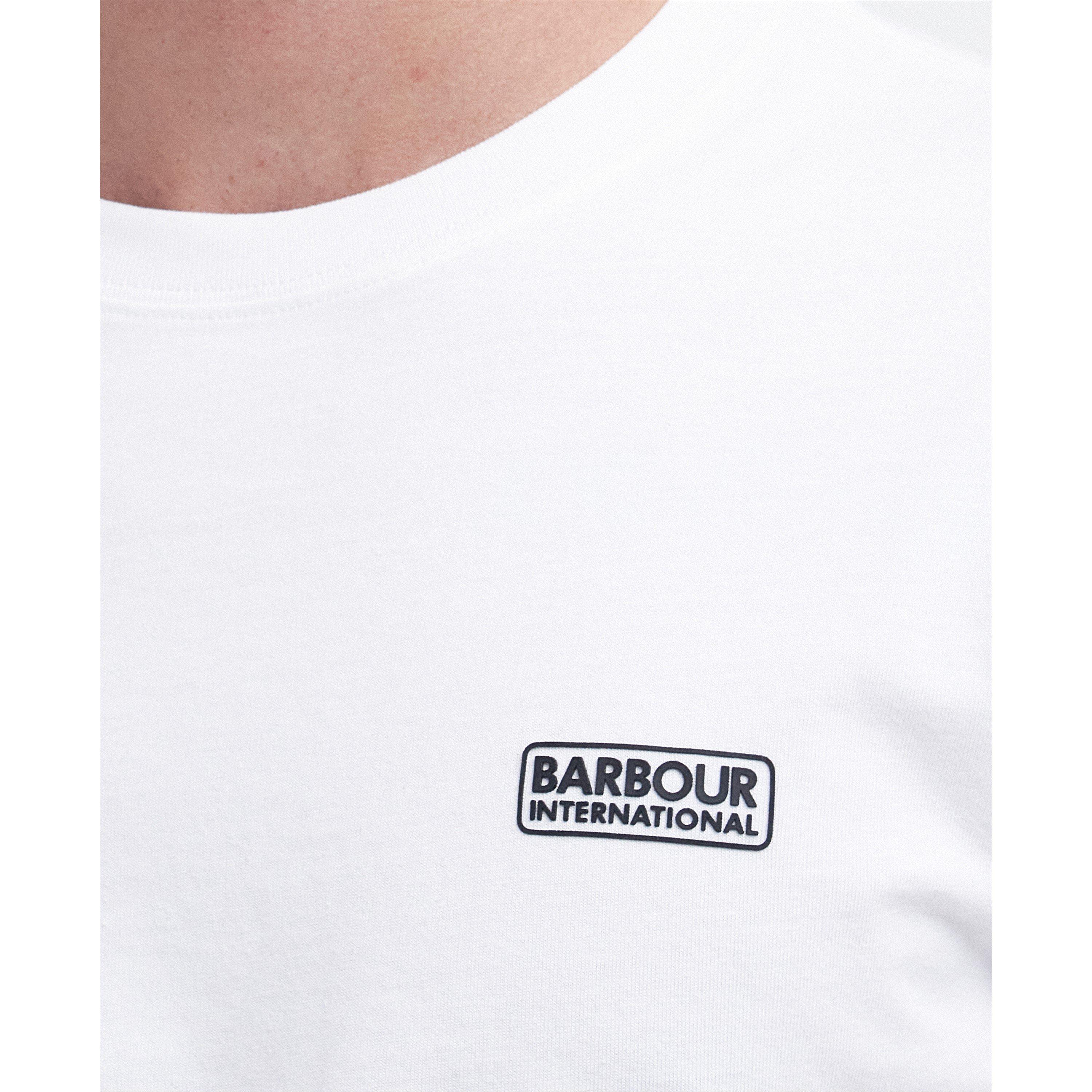 White - Barbour International - Mens Slim Fit Small Logo T-Shirt - 13