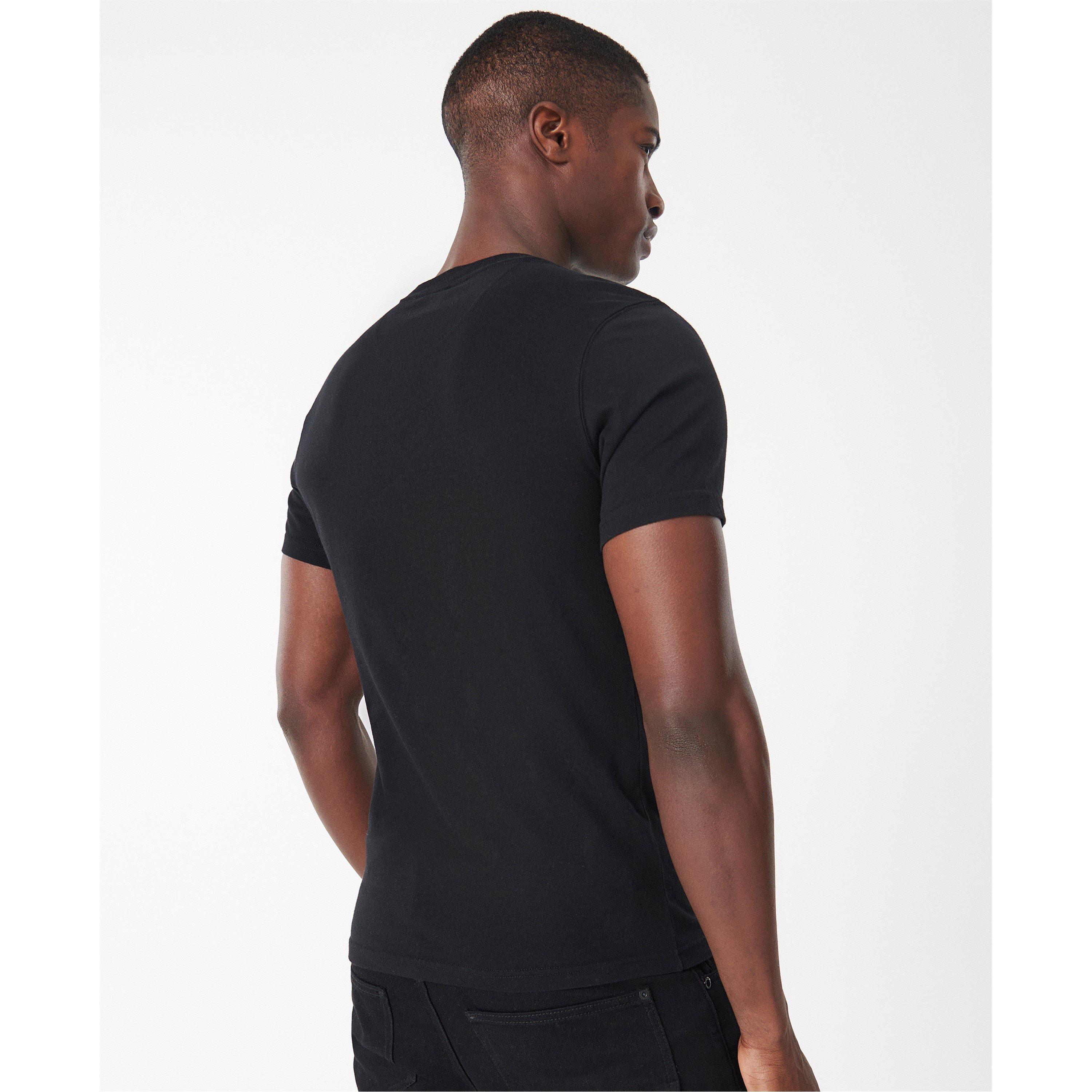 Black BK31 - Barbour International - Mens Small Logo T-Shirt - 2